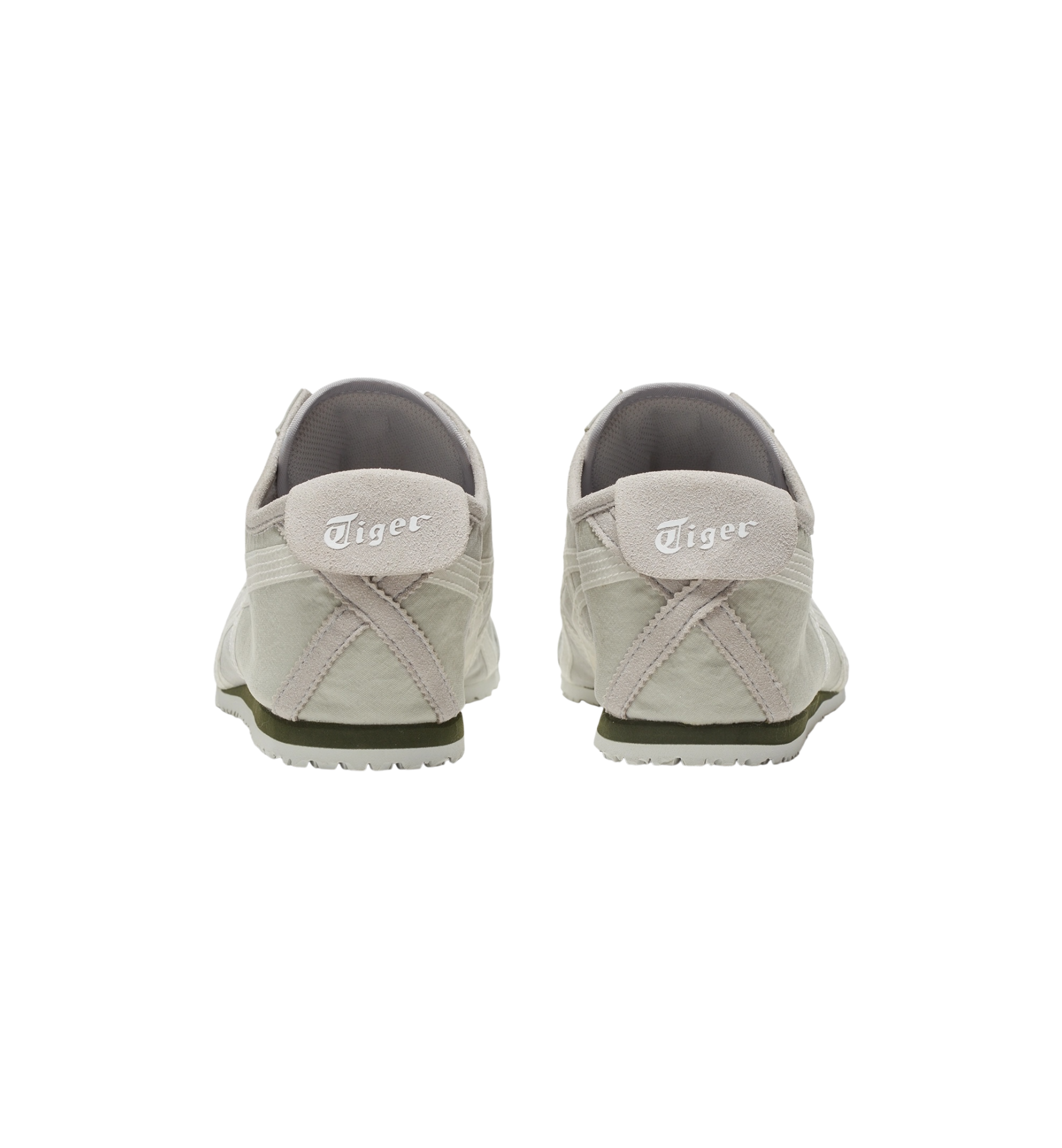 Onitsuka Tiger Mexico 66 Slip-On Oyster Grey White heel view at Stashed UAE