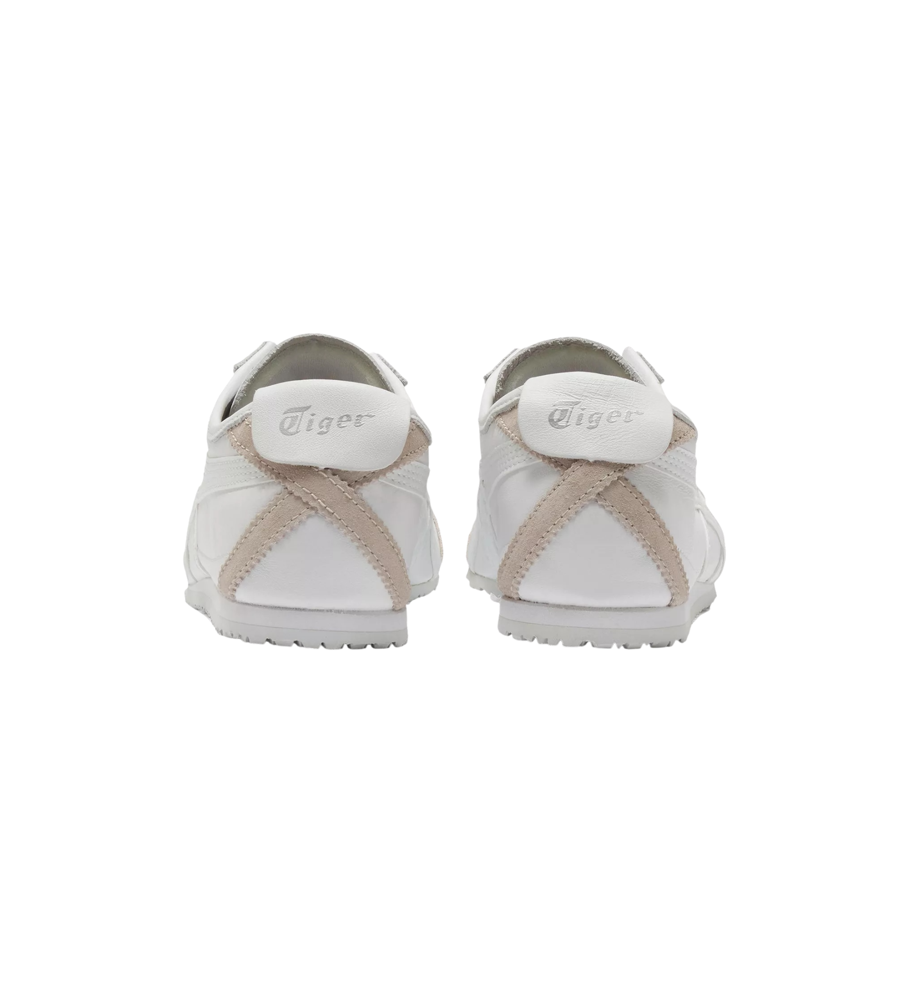 Onitsuka Tiger Mexico 66 White Beige heel view at Stashed UAE