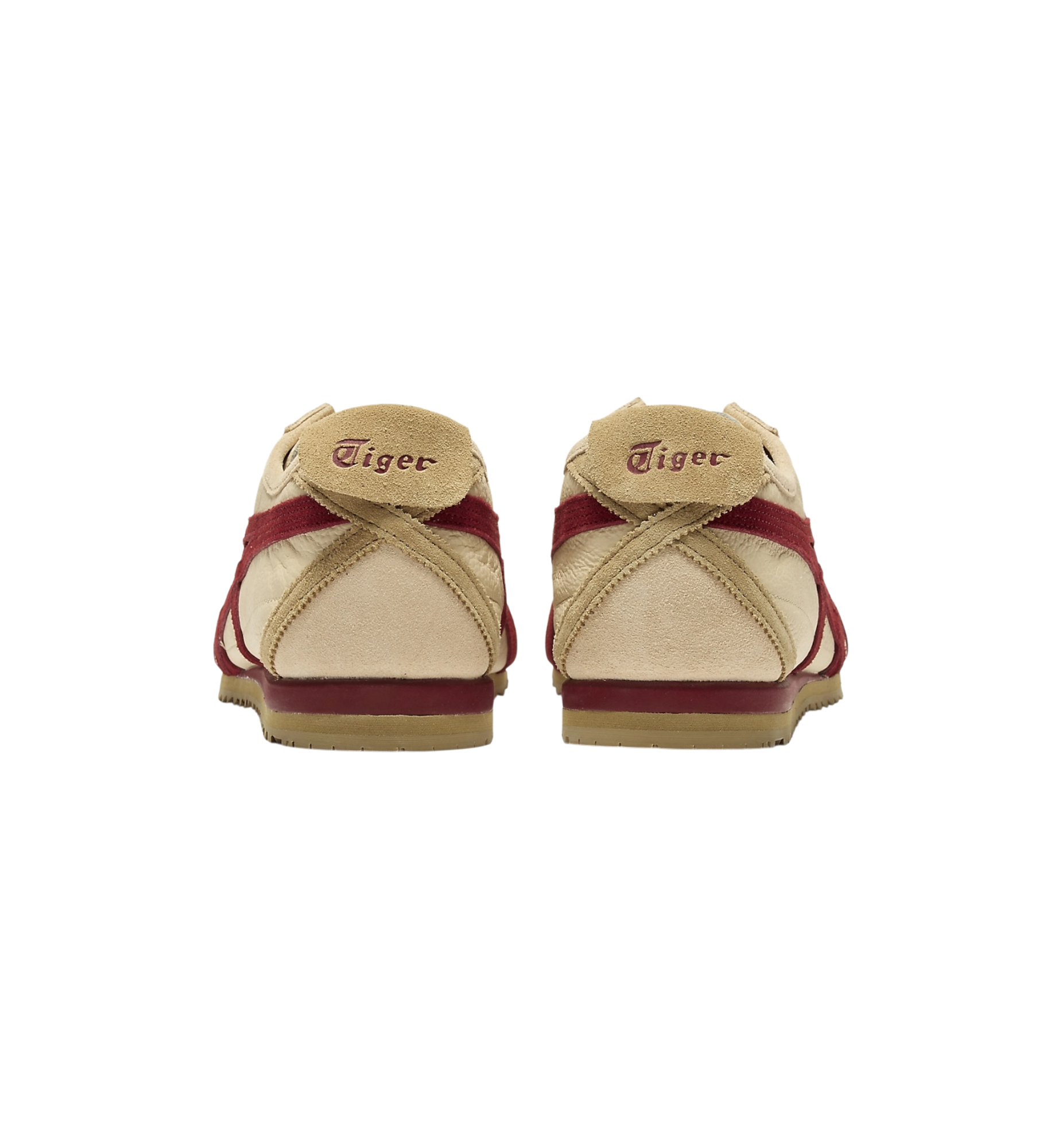 Onitsuka Tiger Mexico 66 SD VIN Beige Beet Juice heel view at Stashed UAE