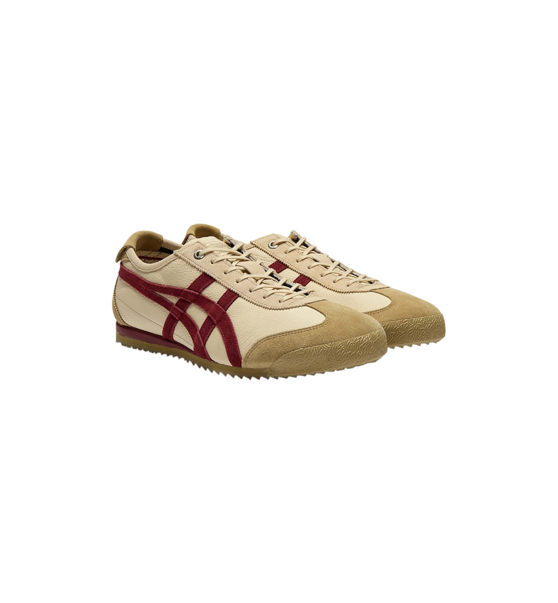 Onitsuka Tiger Mexico 66 SD VIN Beige Beet Juice pair at Stashed UAE