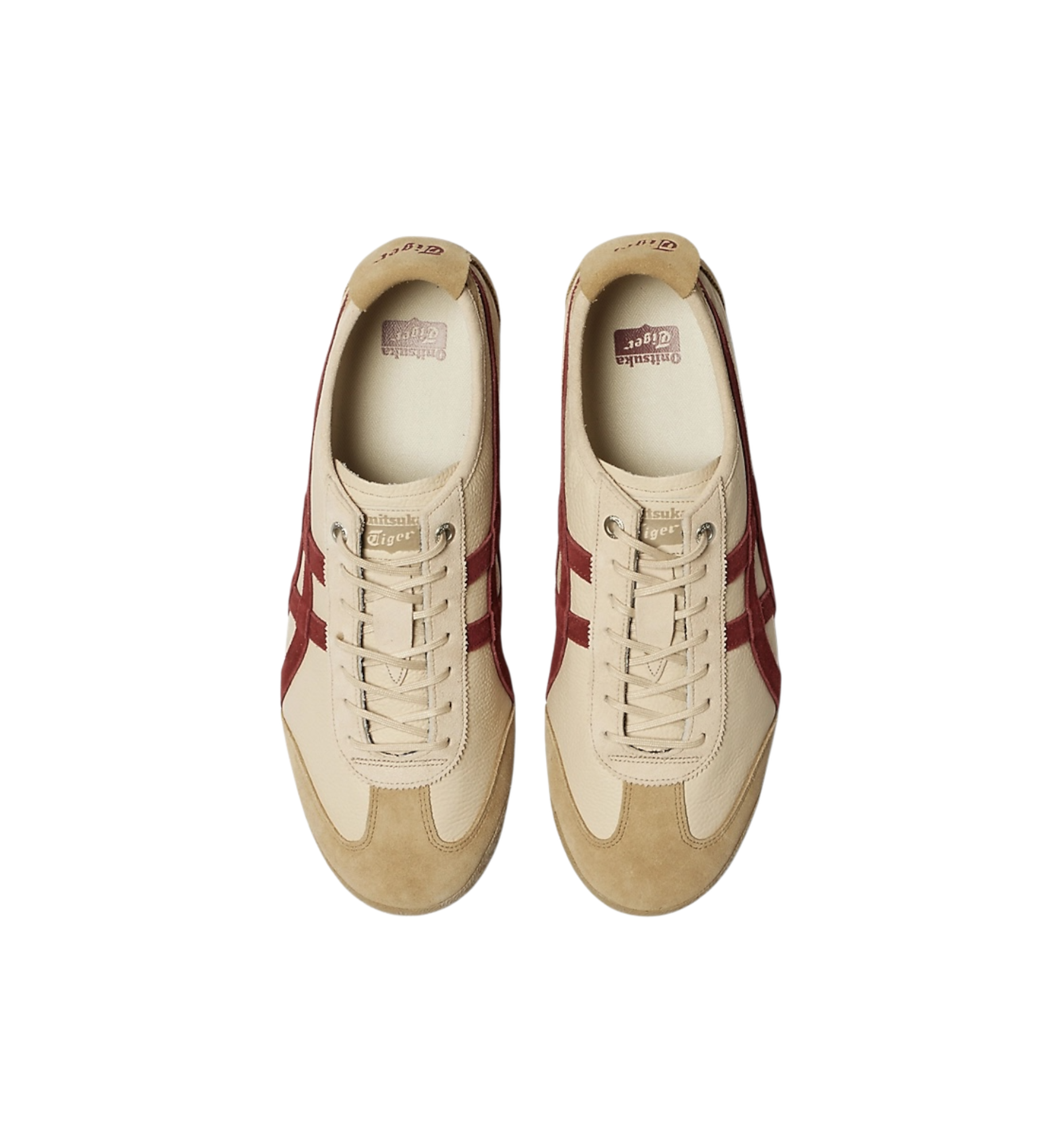 Onitsuka Tiger Mexico 66 SD VIN Beige Beet Juice top view at Stashed UAE