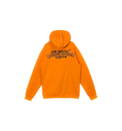 Chrome Hearts x OFF-WHITE 2018 Hoodie Orange/Black back view at Stashed UAE
