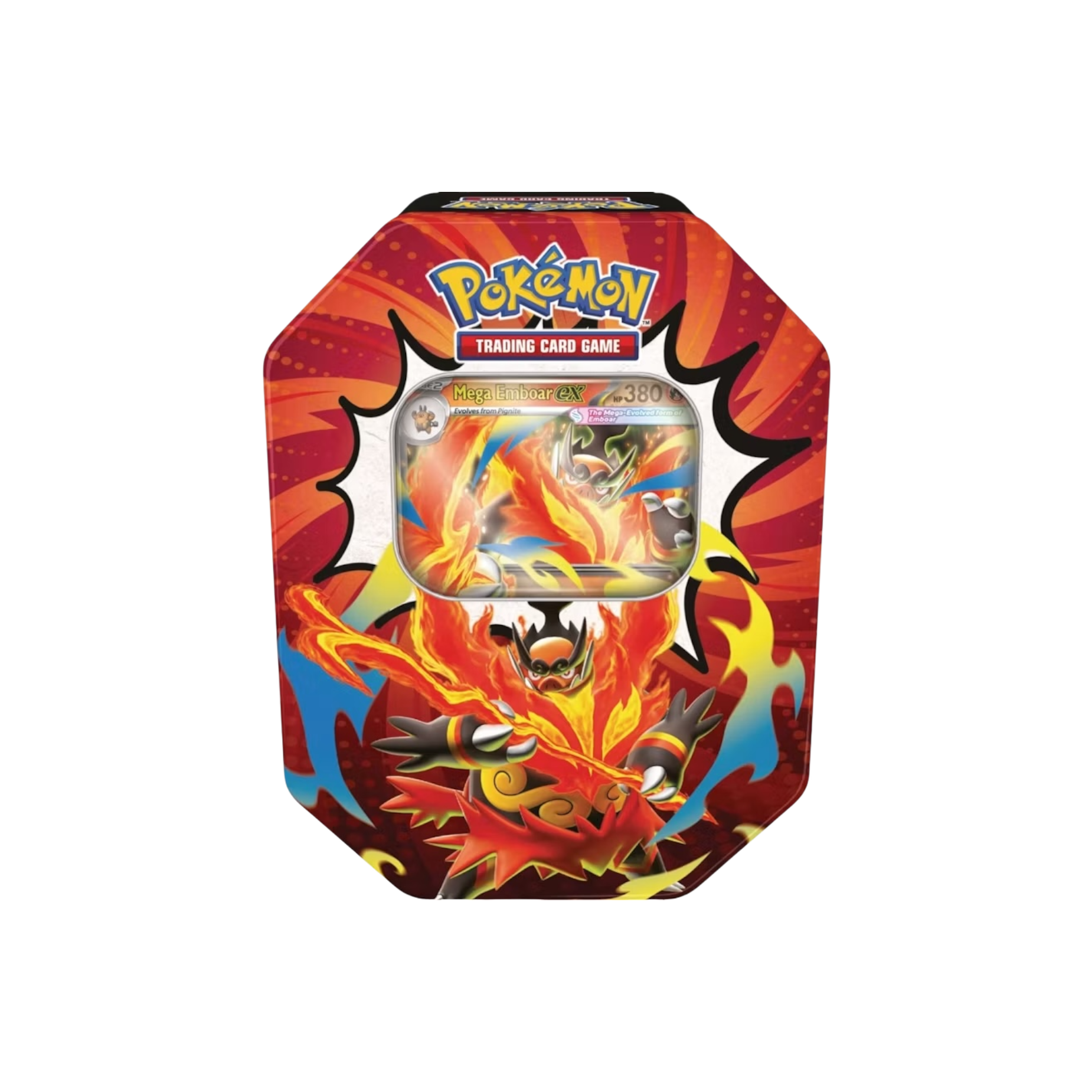 2026 Pokémon Mega Evolution Ascended Heroes Mega Emboar ex Tin at Stashed UAE