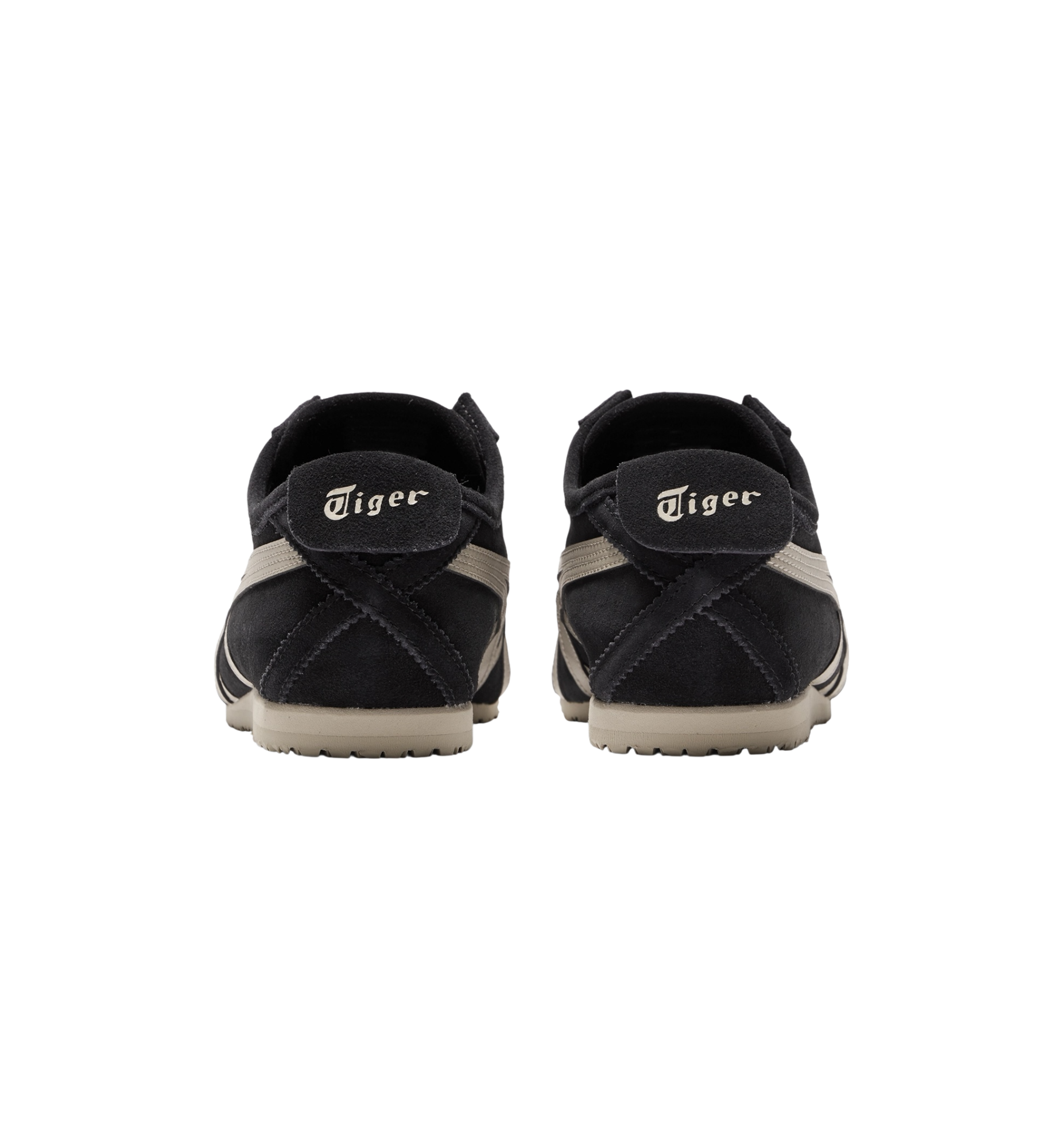 Onitsuka Tiger Mexico 66 Slip-On Black Putty heel view at Stashed UAE