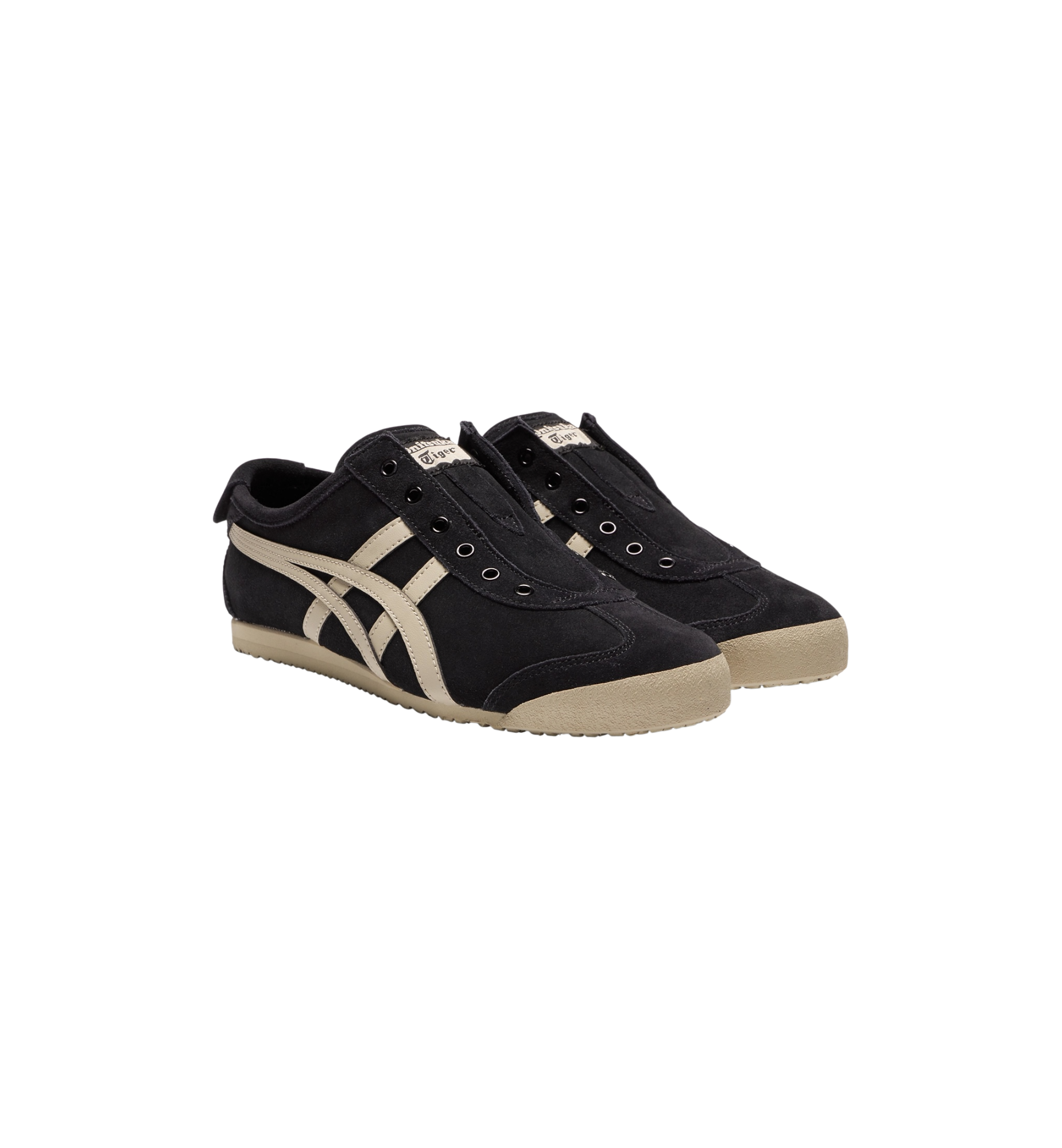 Onitsuka Tiger Mexico 66 Slip-On Black Putty pair at Stashed UAE