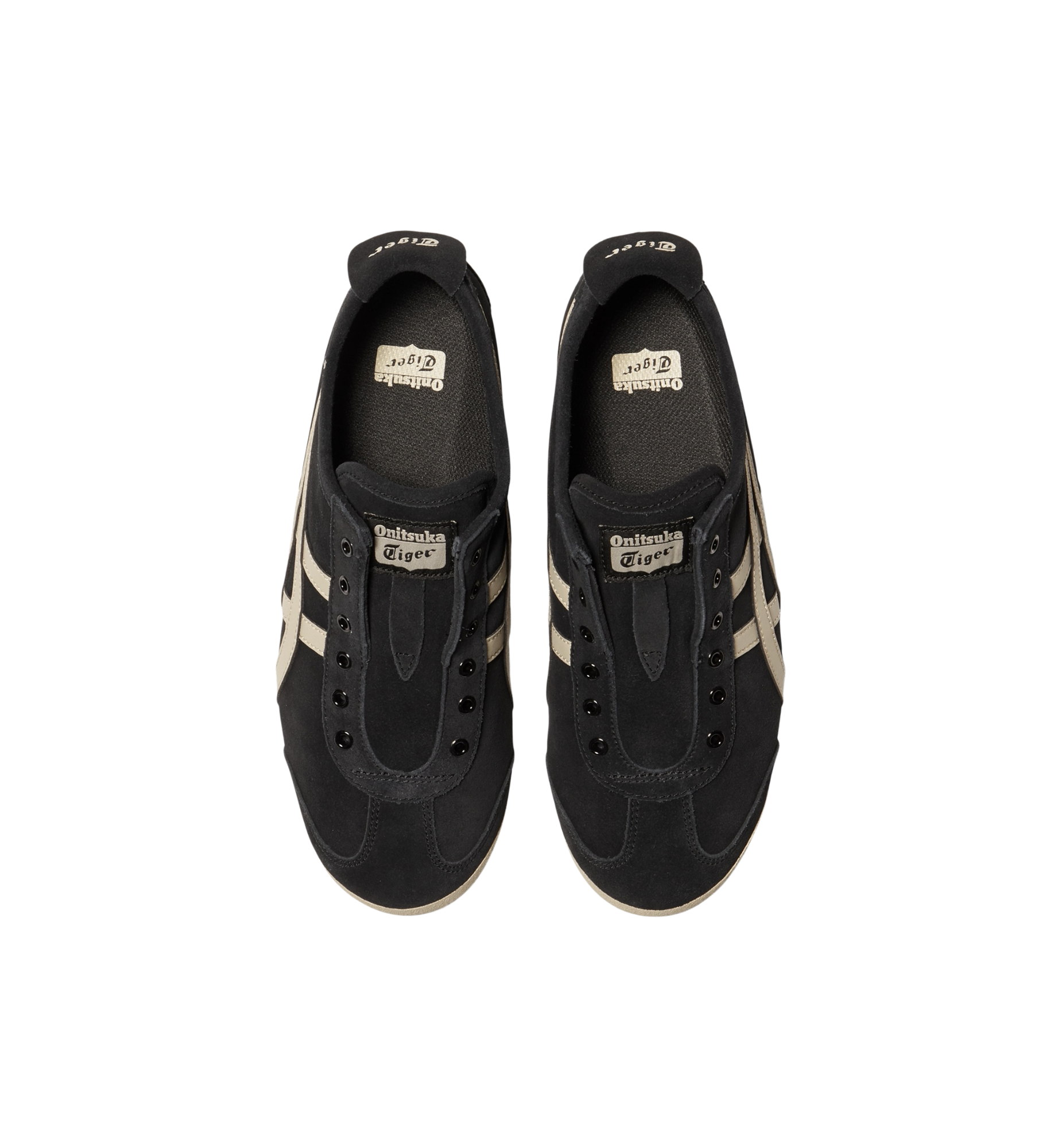 Onitsuka Tiger Mexico 66 Slip-On Black Putty top view at Stashed UAE