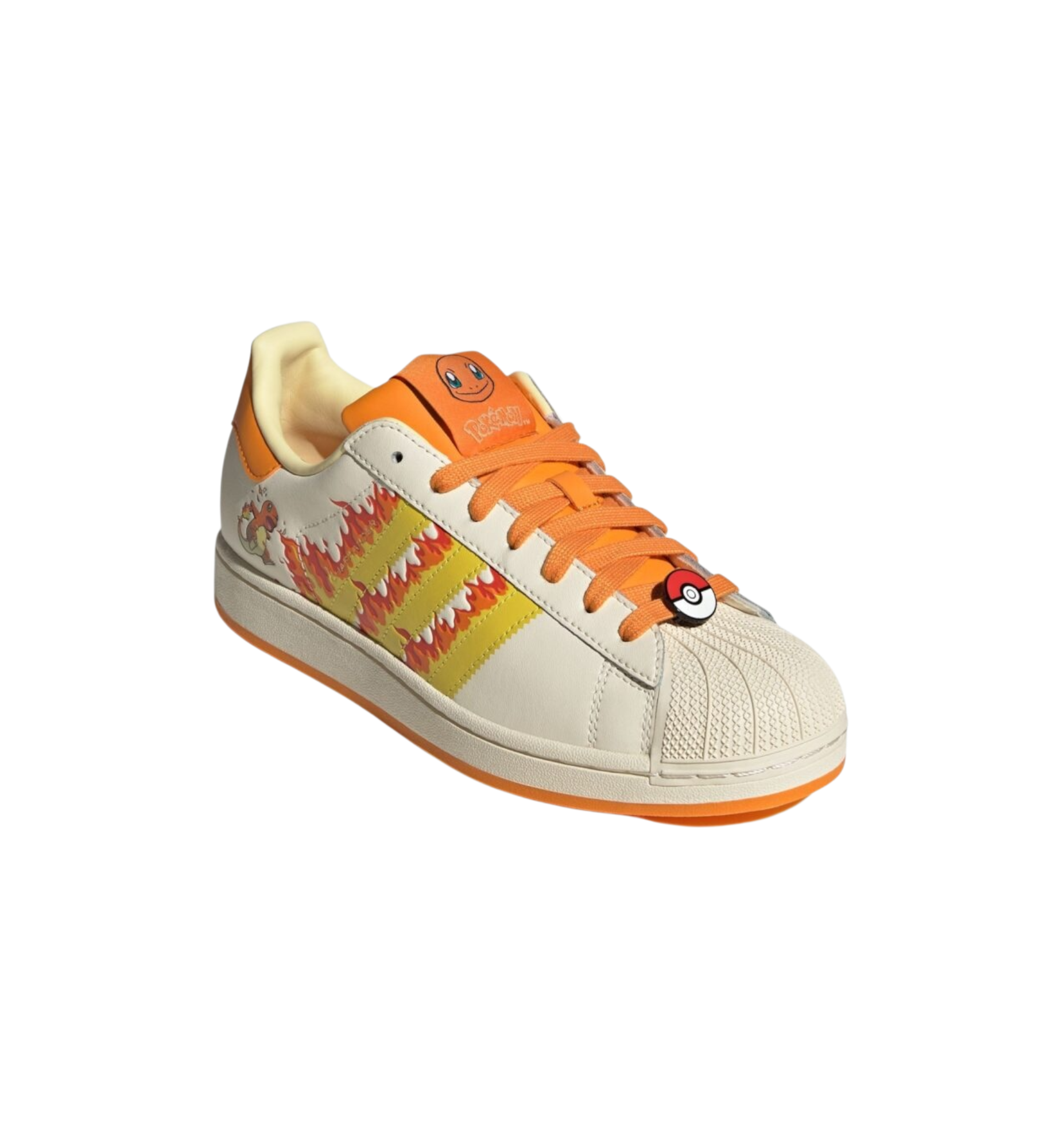 Adidas Superstar Pokémon Charmander front view at Stashed UAE