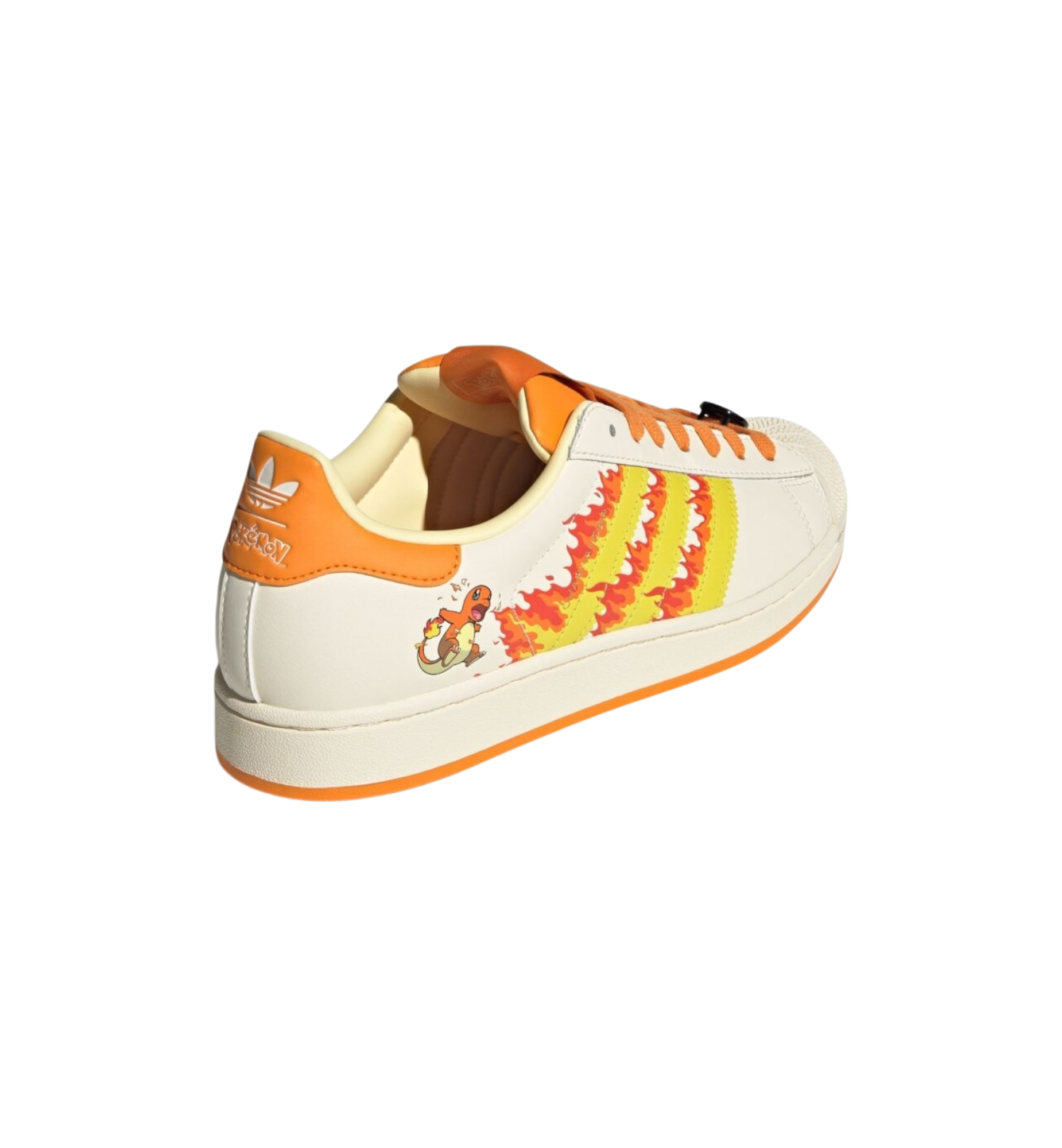 Adidas Superstar Pokémon Charmander heel view at Stashed UAE