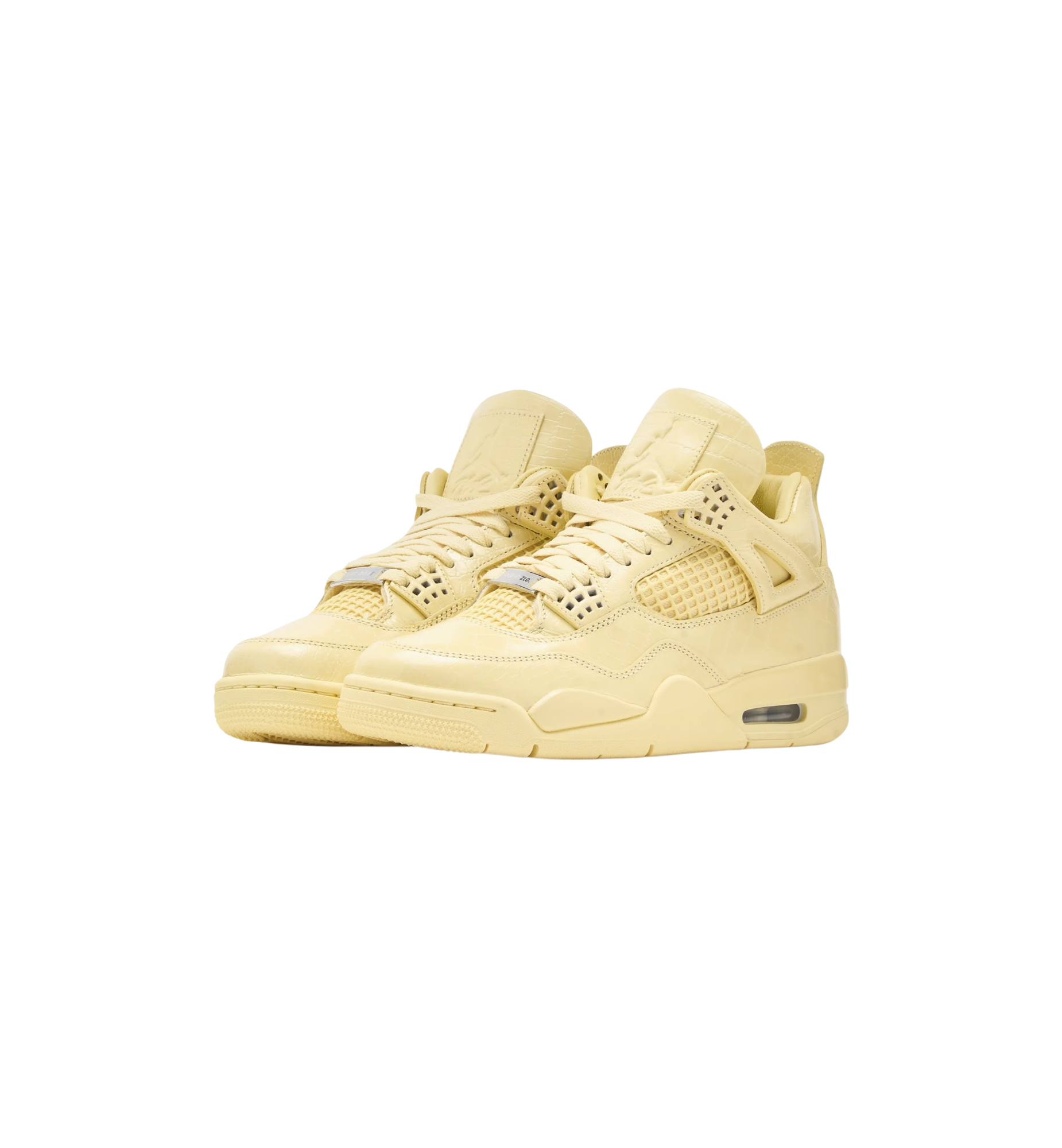 Air Jordan 4 Retro J Balvin Lemonade pair at Stashed UAE