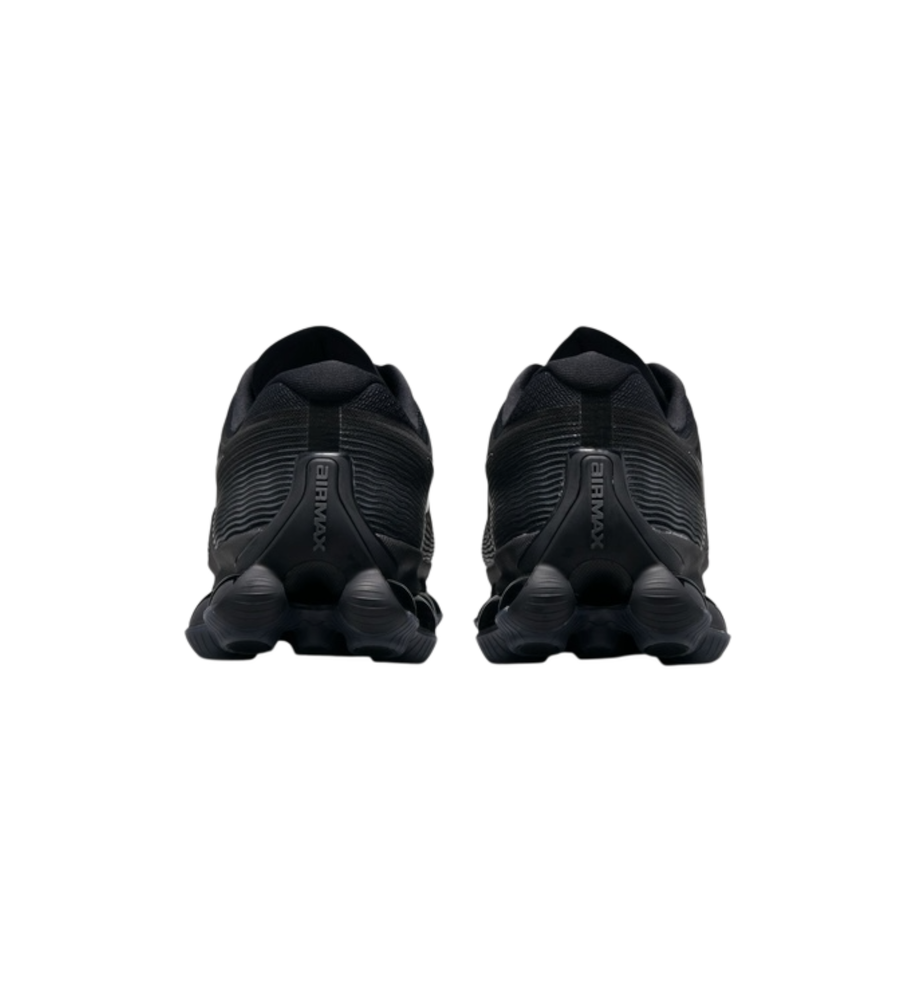 Nike Air Liquid Max Black Anthracite Smoke Grey heel view at Stashed UAE