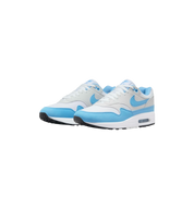 Nike Air Max 1 White University Blue pair at Stashed UAE