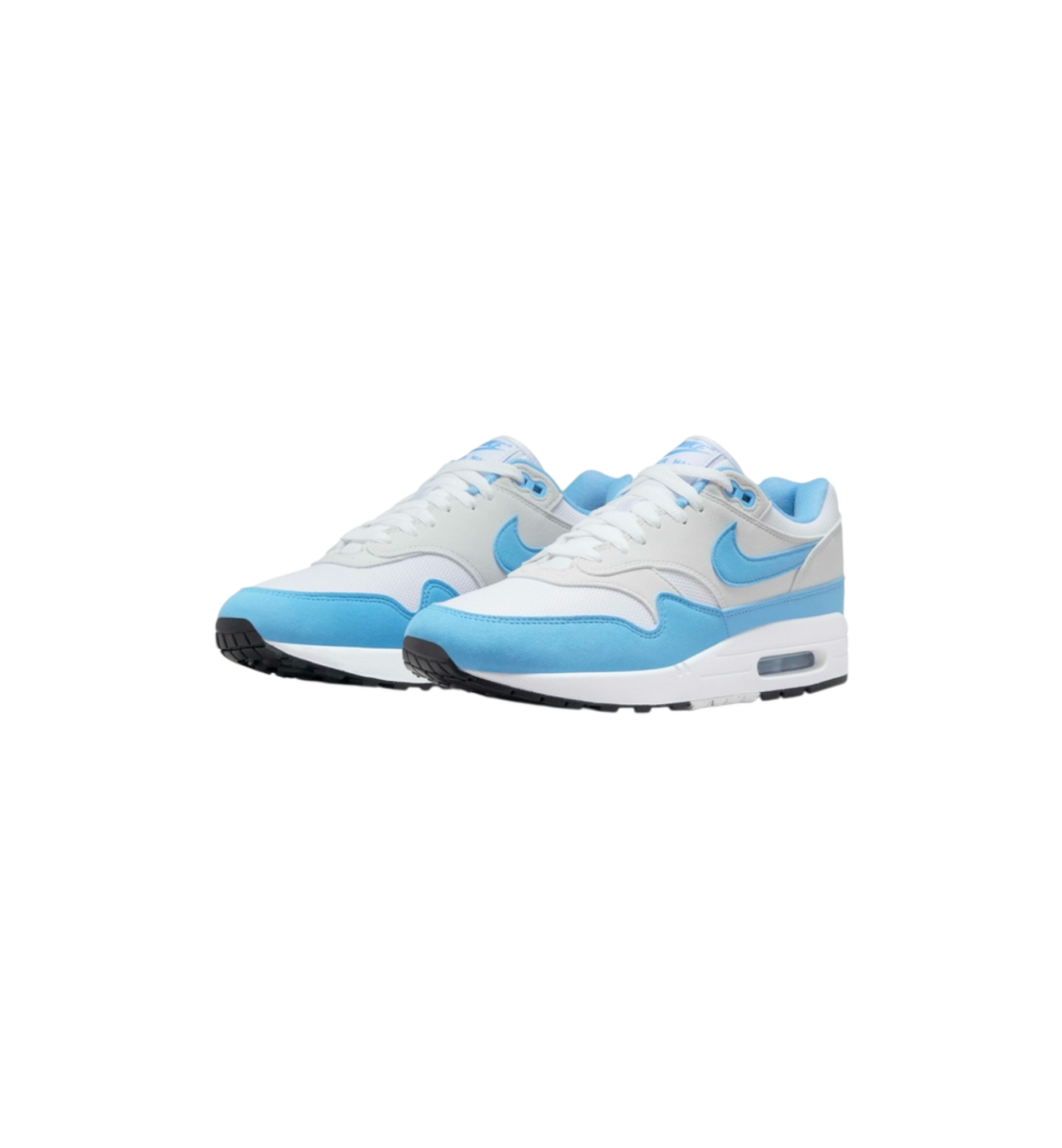 Nike Air Max 1 White University Blue pair at Stashed UAE