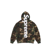 Supreme Satin Applique Hooded Sweatshirt SS26 Woodland Camo at Stashed UAE