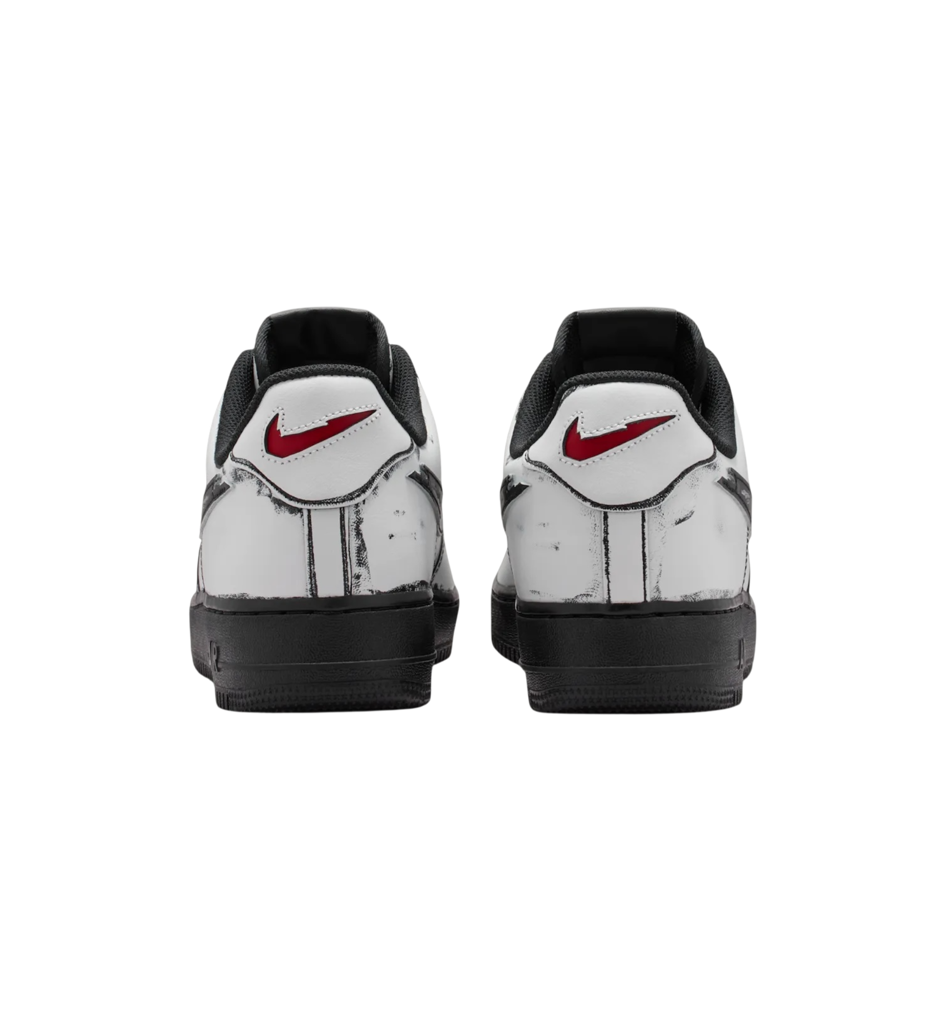 Nike Air Force 1 Low Scream Ghostface heel view at Stashed UAE