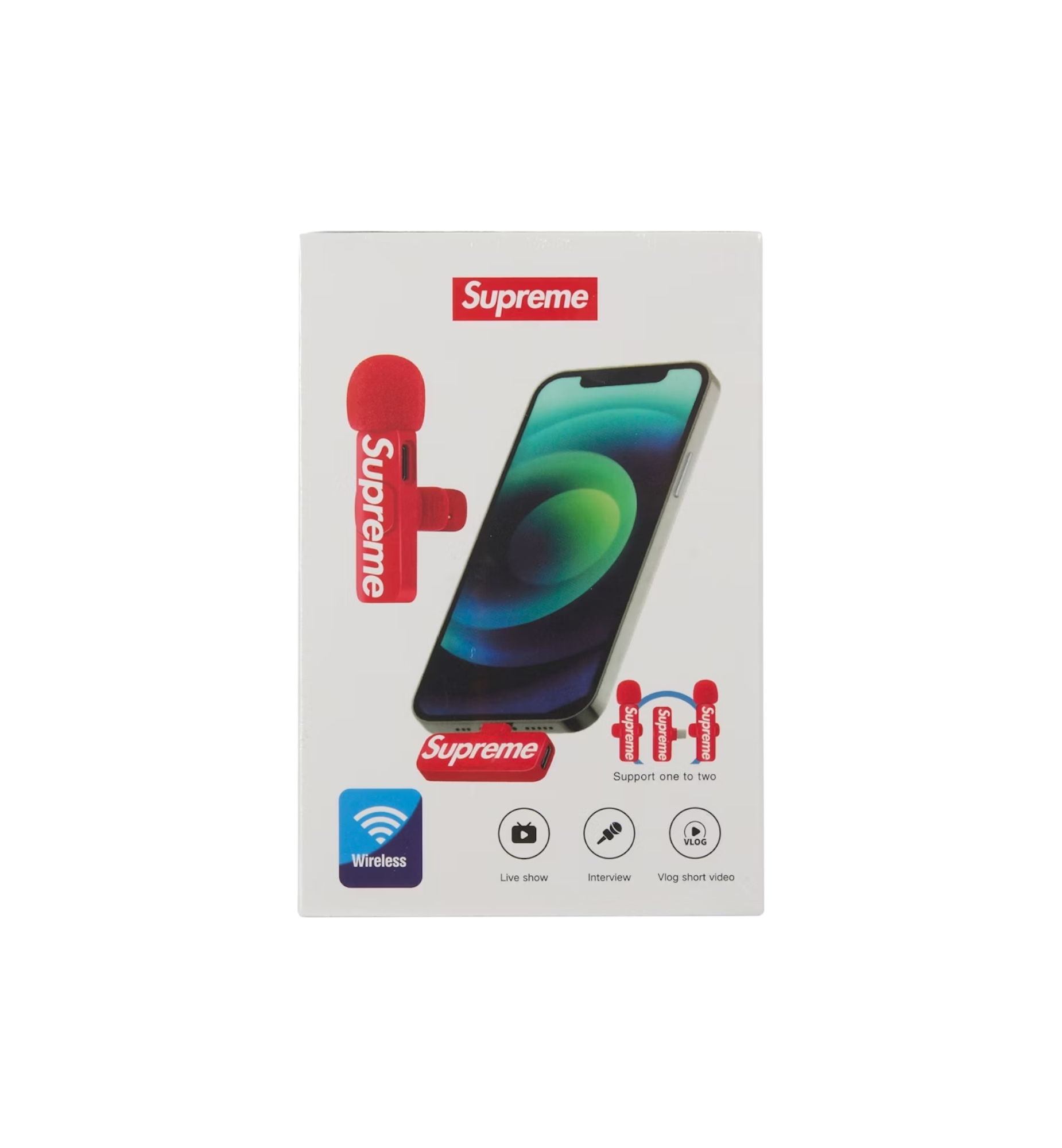 Supreme Mini Mics Set of 2 Red at Stashed UAE