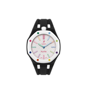 Swatch x Audemars Piguet Bioceramic Royal Pop Watch & Rubber Bracelet Bundle Huit Blanc/Black/White at Stashed UAE