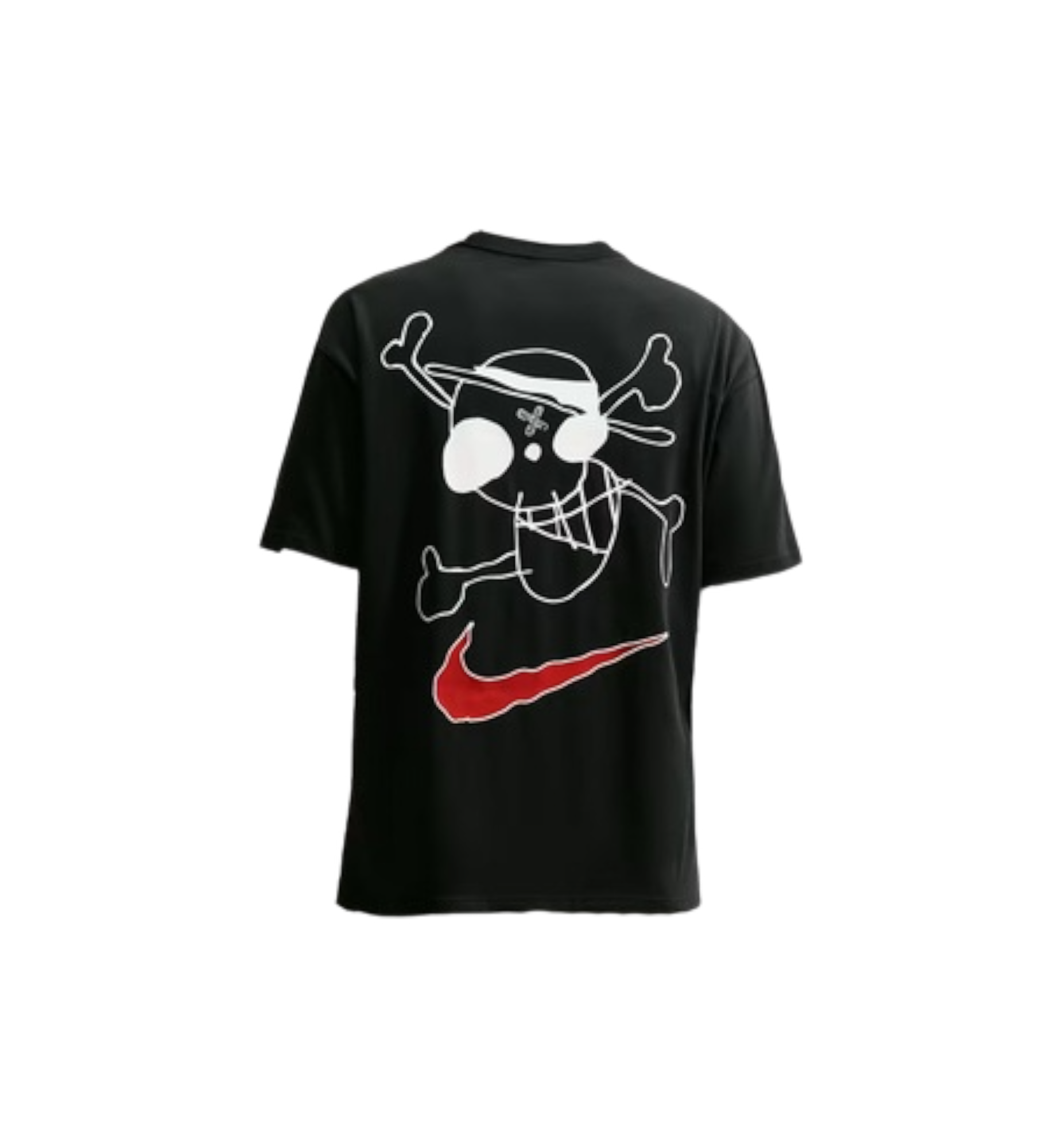 Nike x One Piece Graphic T-Shirt Black back view at Stashed UAE