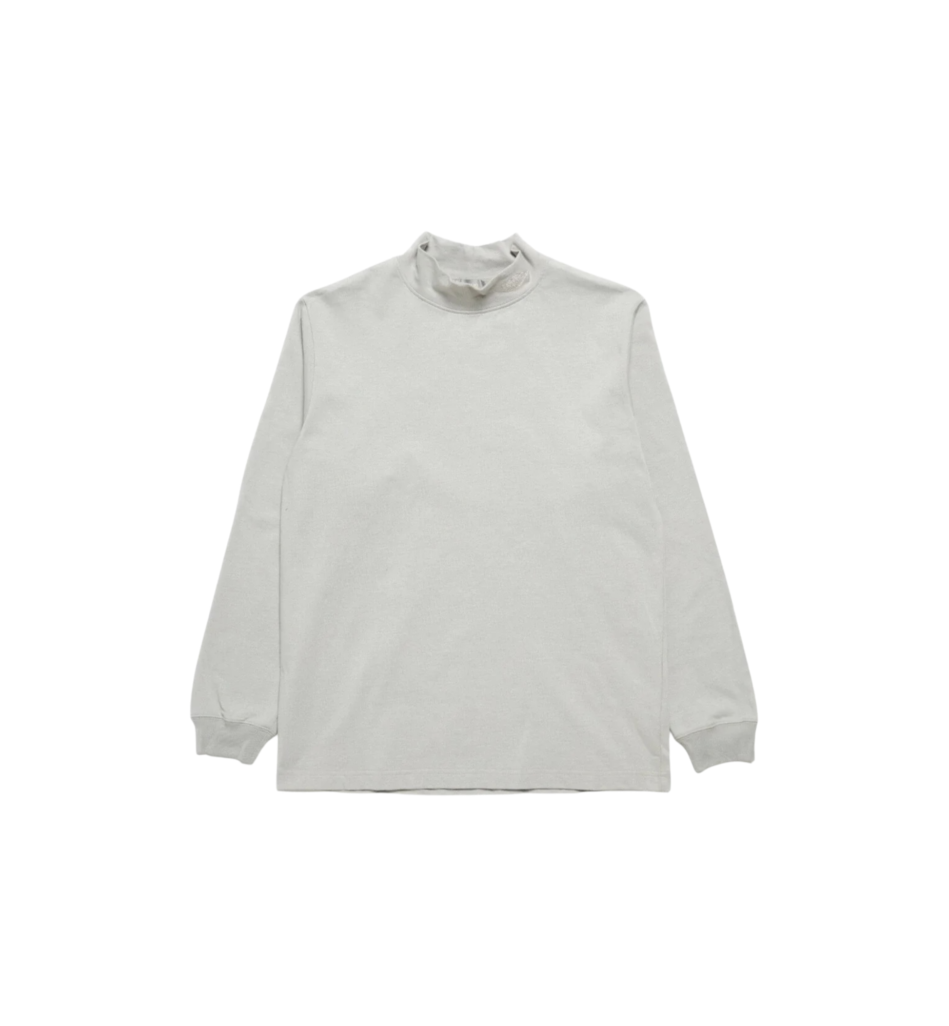 Dior x Air Jordan Grey Logo Mock Neck Turtleneck Cotton Sweatshirt Grey at Stashed UAE