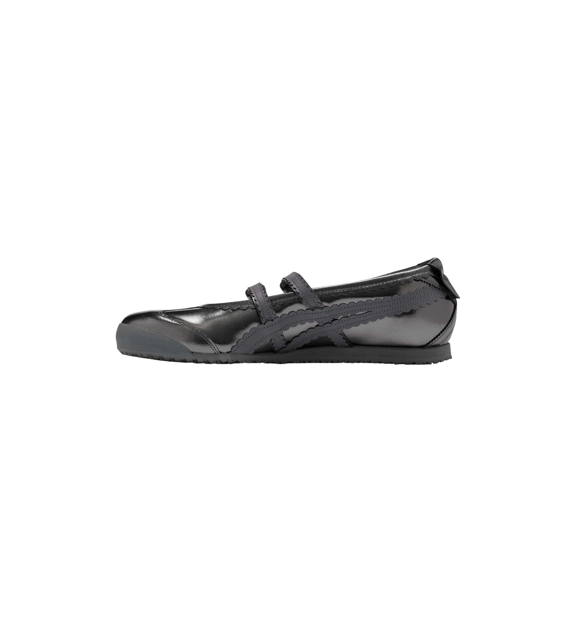 Onitsuka Tiger Mexico 66 TGRS Metallic Pack Gunmetal Metropolis Women's side view at Stashed UAE