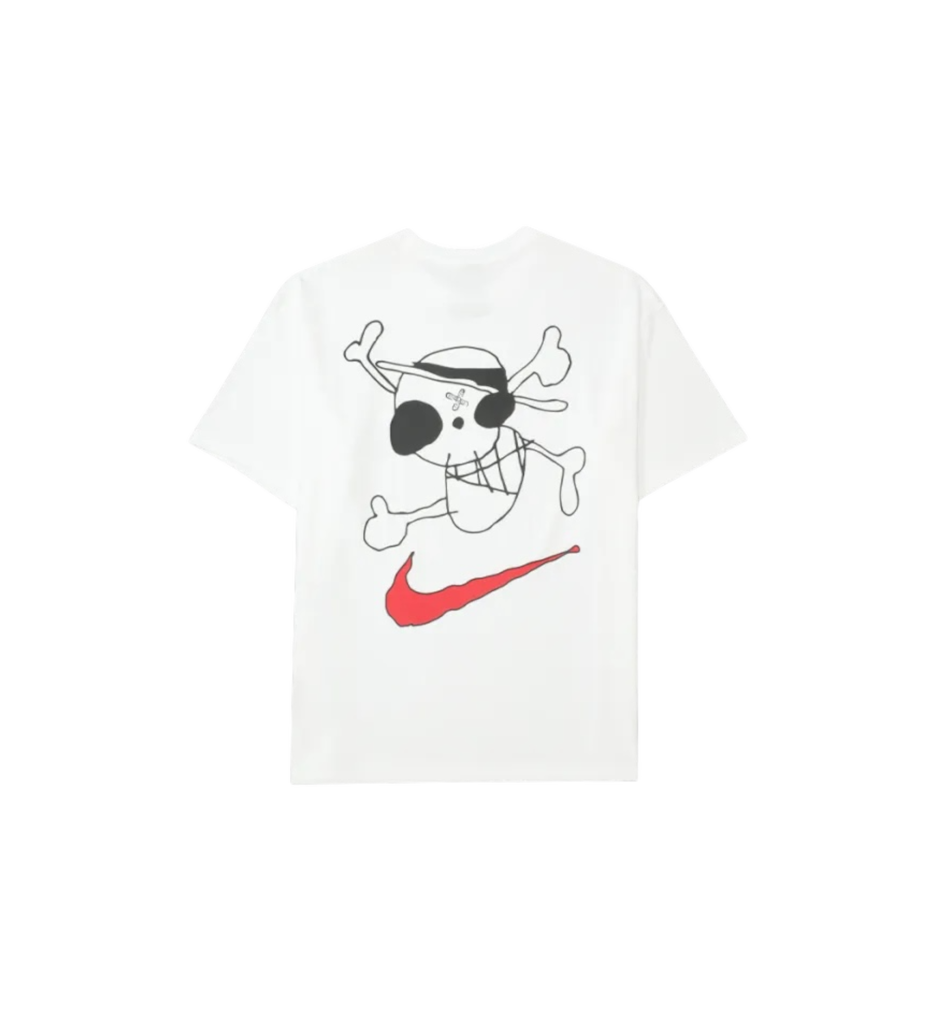 Nike x One Piece Graphic T-Shirt White back view at Stashed UAE