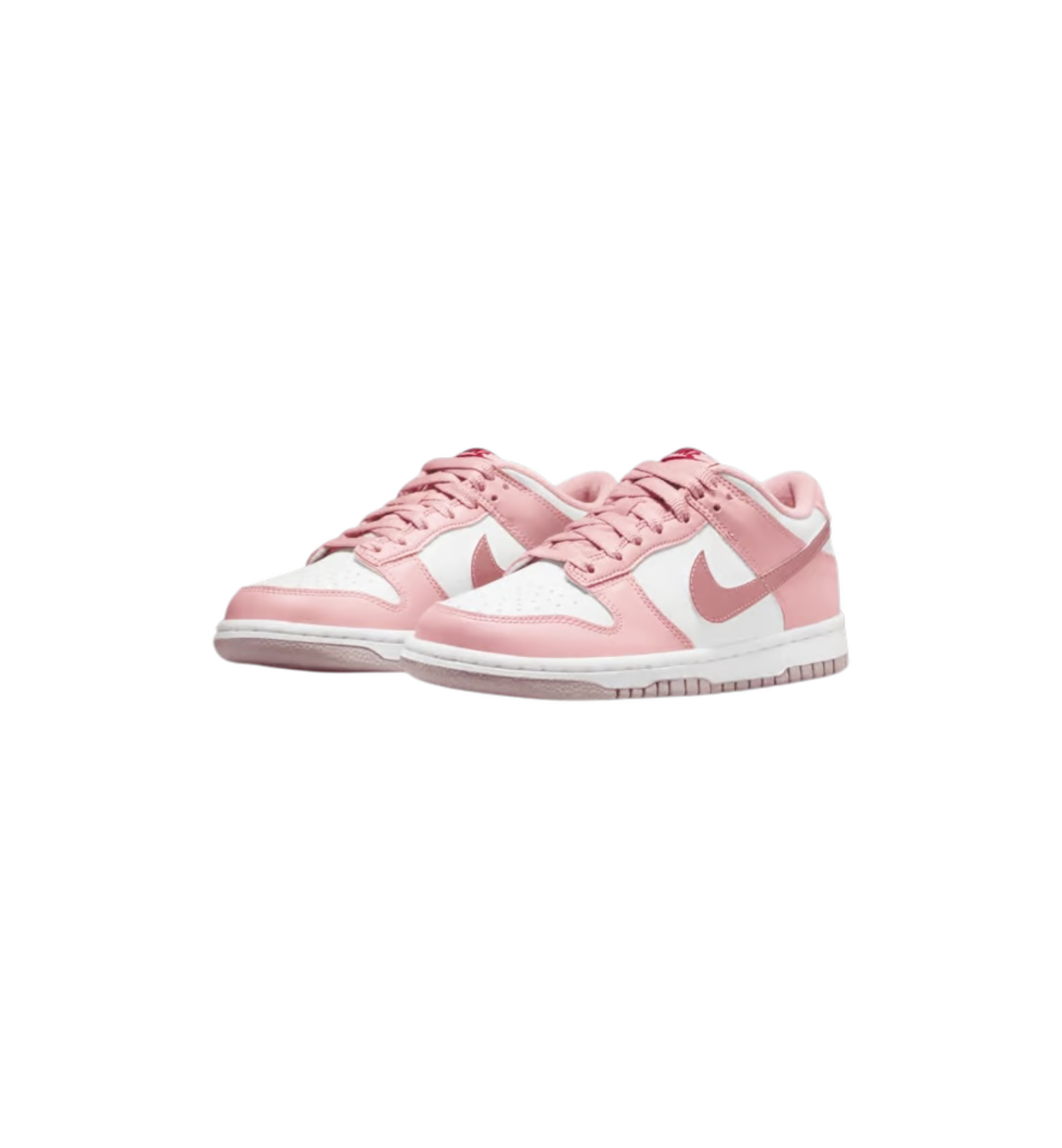 Nike Dunk Low Pink Velvet pair at Stashed UAE