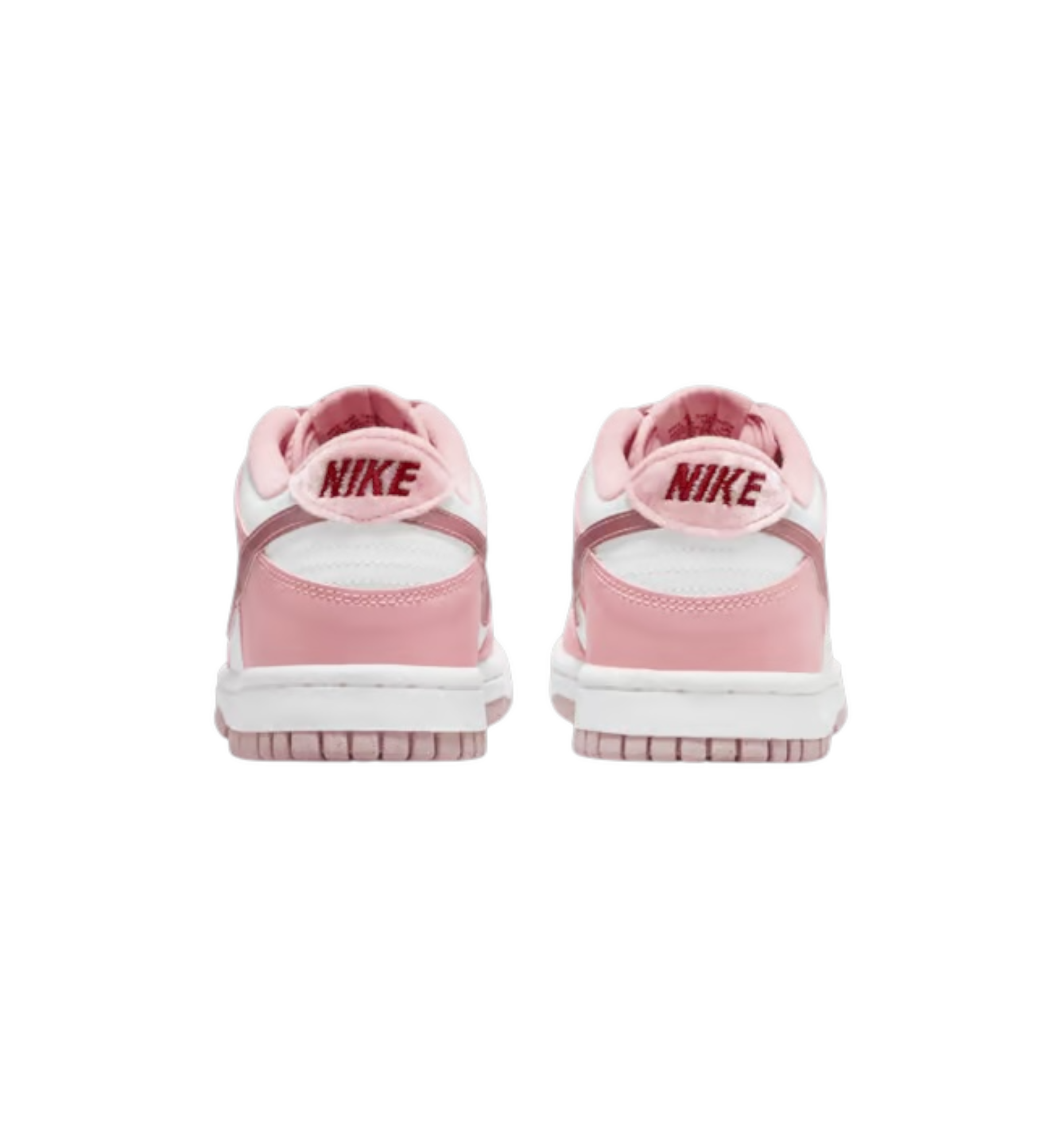 Nike Dunk Low Pink Velvet heel view at Stashed UAE