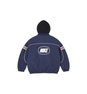 Supreme Nike Nylon Hooded Jacket Navy back view at Stashed UAE