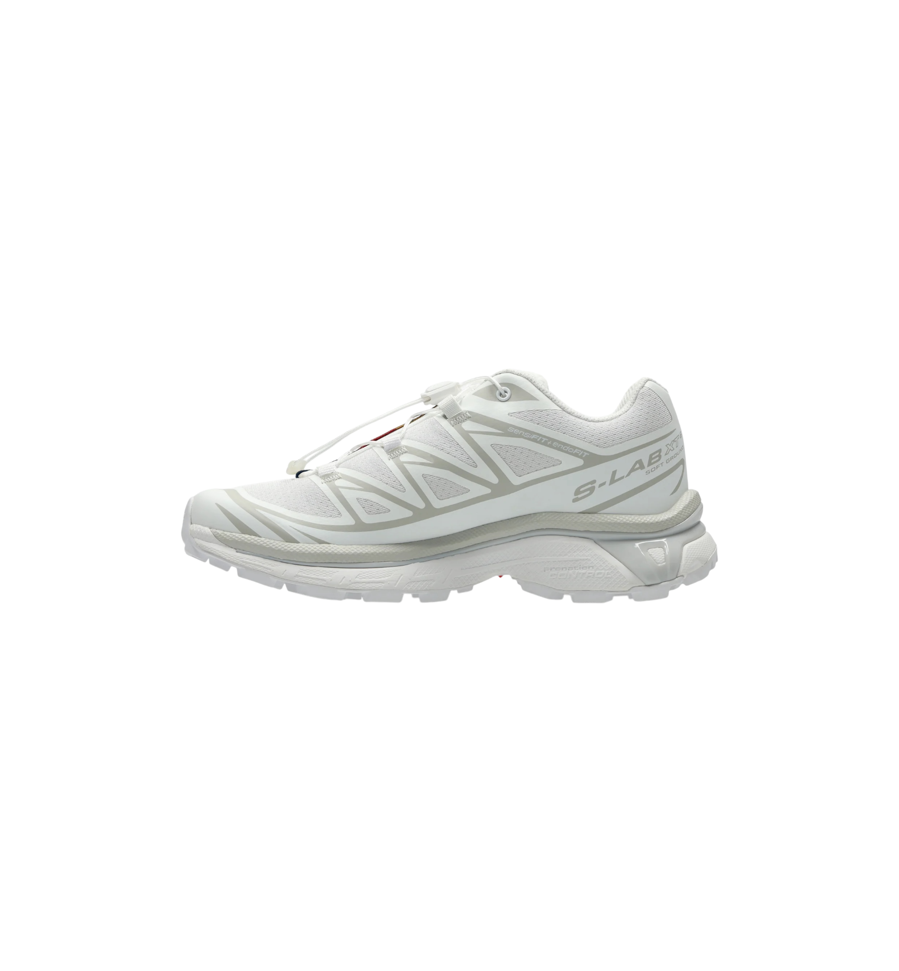 Salomon XT-6 White Lunar Rock side view at Stashed UAE