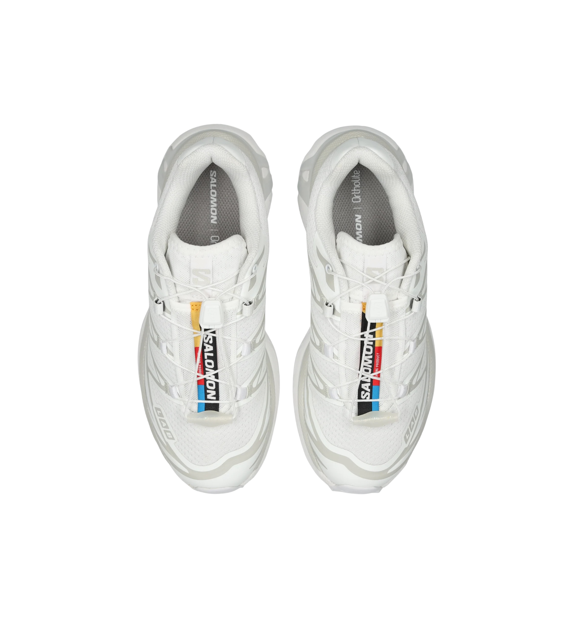 Salomon XT-6 White Lunar Rock top view at Stashed UAE