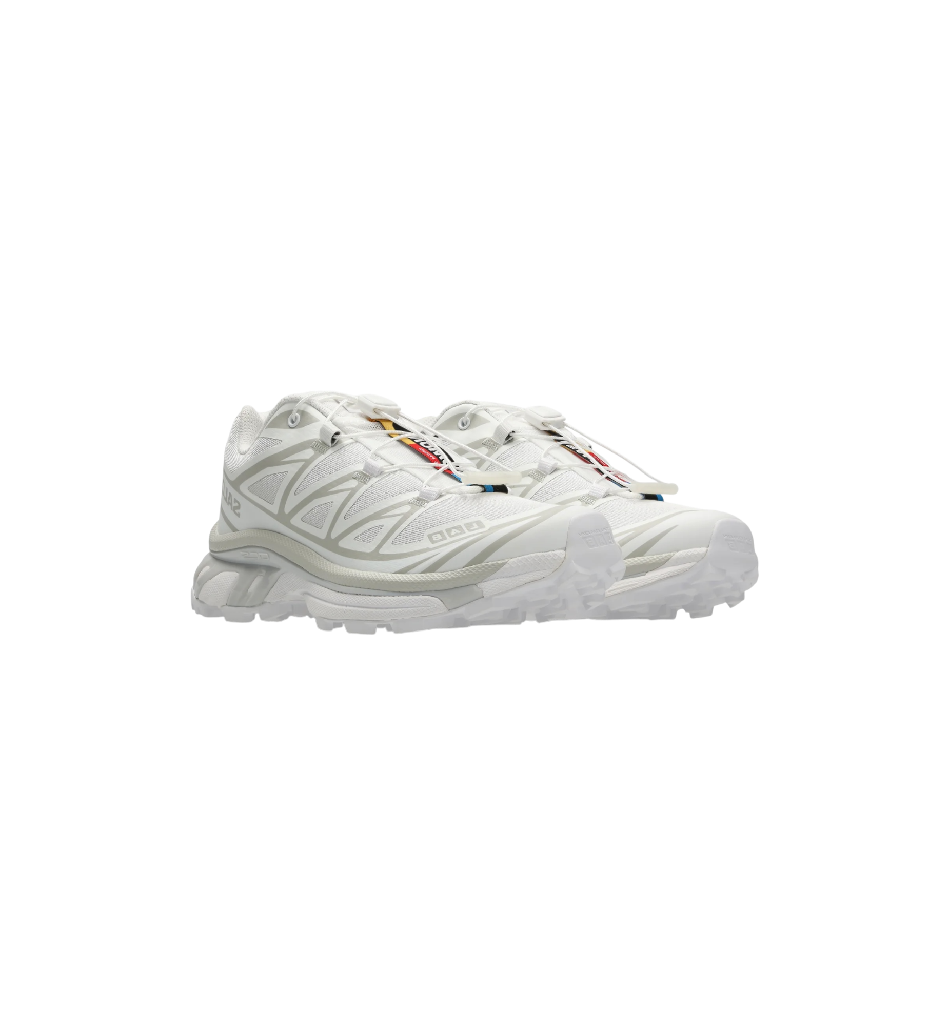 Salomon XT-6 White Lunar Rock pair at Stashed UAE