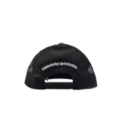 Chrome Hearts Cemetery Trucker Hat Black/Red back view at Stashed UAE