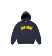 Supreme Larry Clark Zip Up Hooded Sweatshirt Navy at Stashed UAE