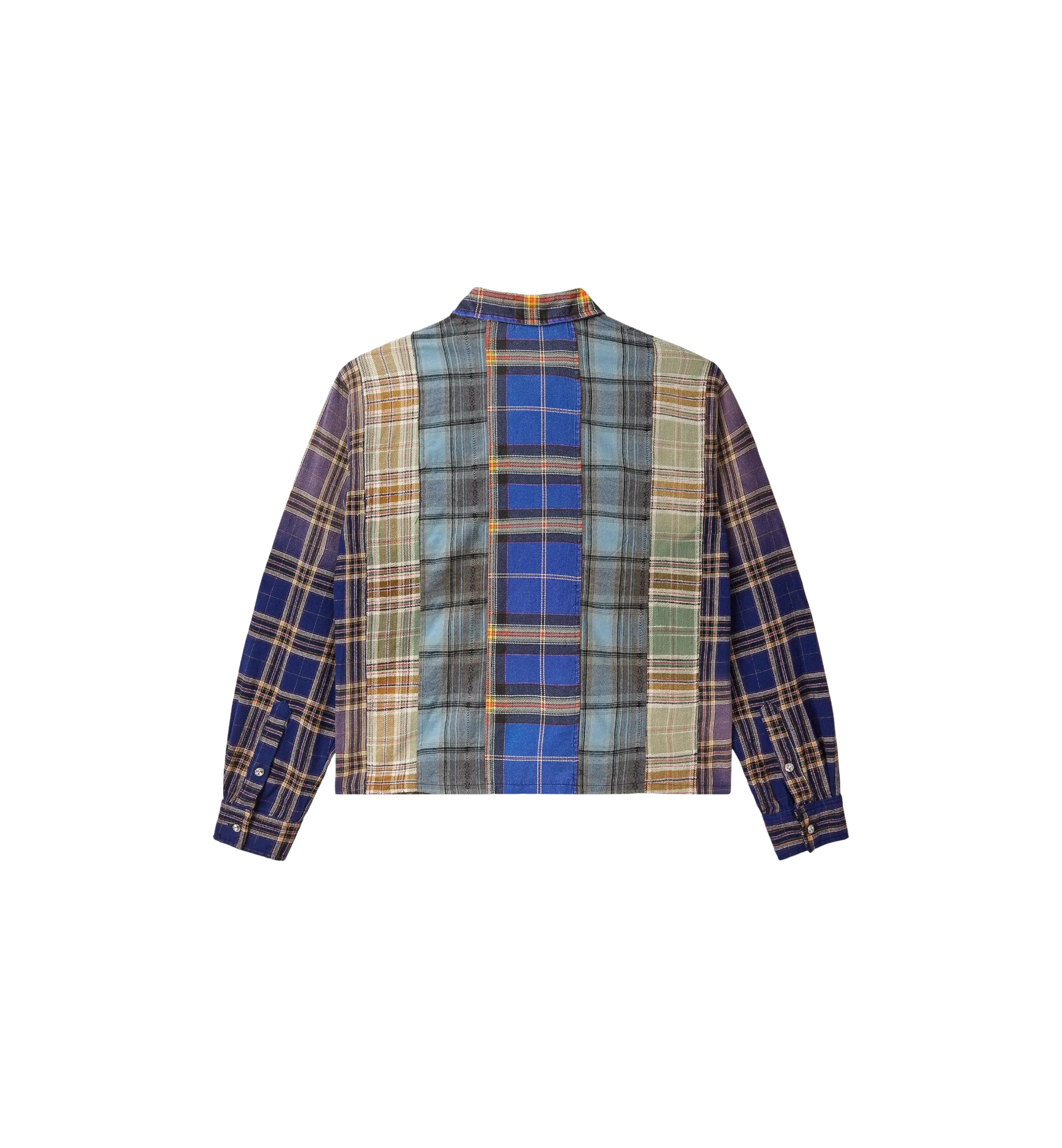 Vale Forever Splash Zone Cool Patchwork L/S Flannel Multicolor back view at Stashed UAE