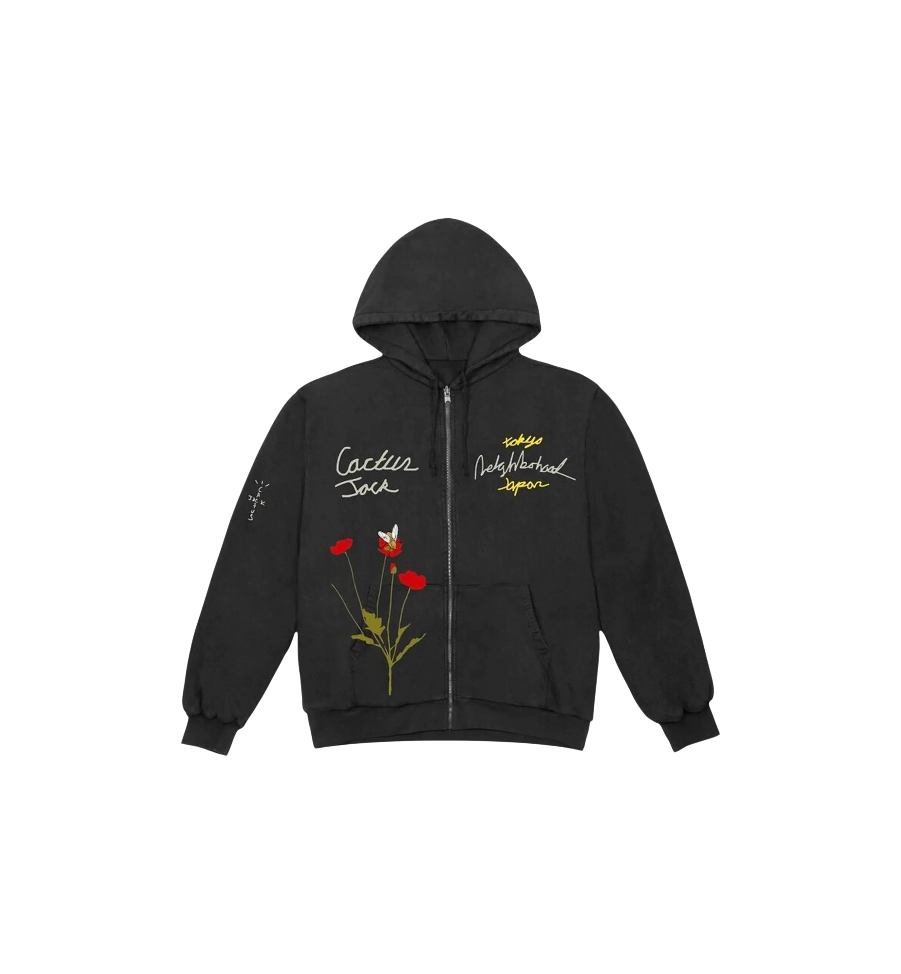 Travis Scott Cactus Jack x Neighborhood Carousel Hoodie Black at Stashed UAE