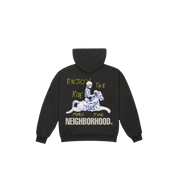 Travis Scott Cactus Jack x Neighborhood Carousel Hoodie Black back view at Stashed UAE