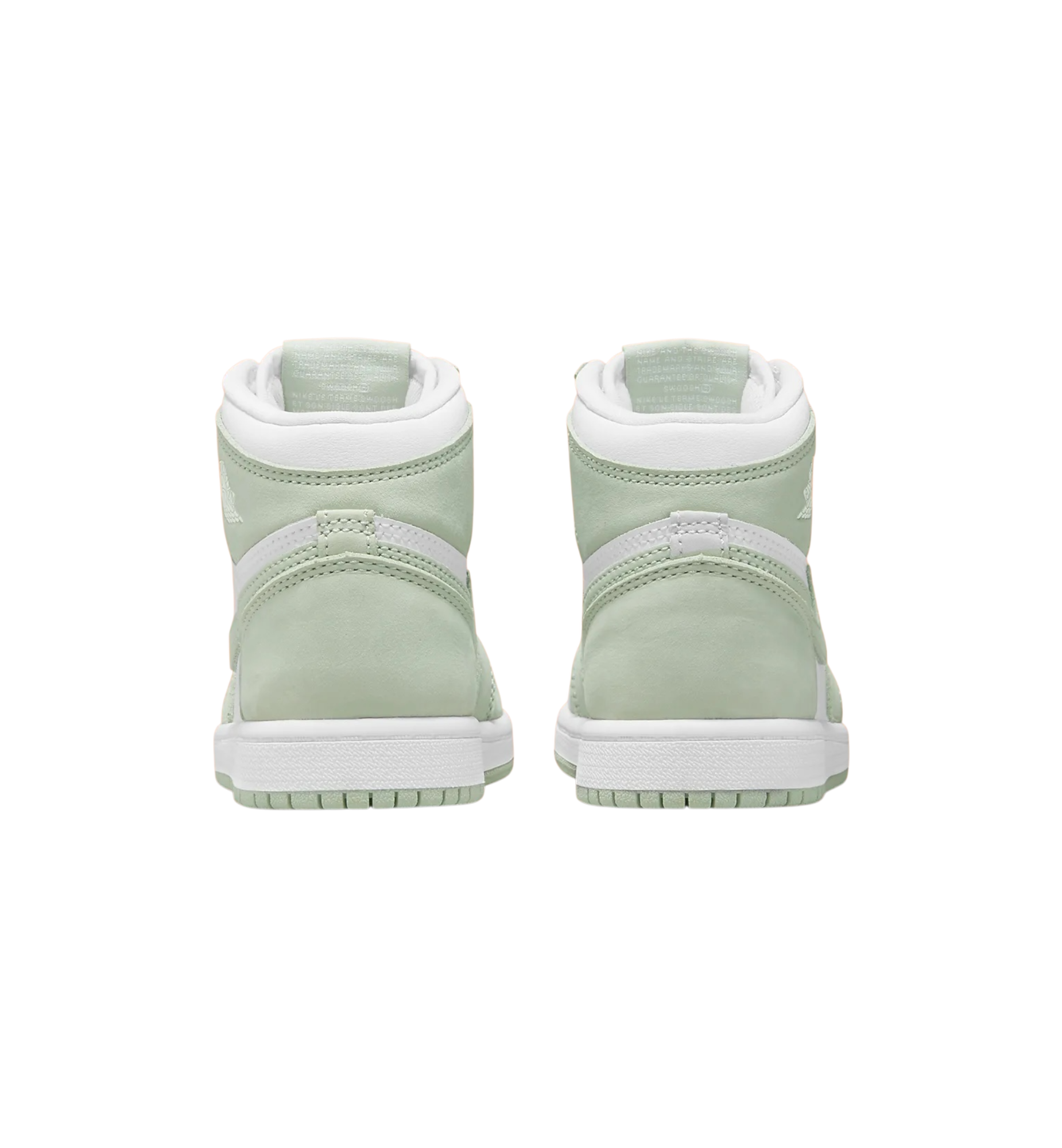 Air Jordan 1 Retro High OG Seafoam heel view at Stashed UAE