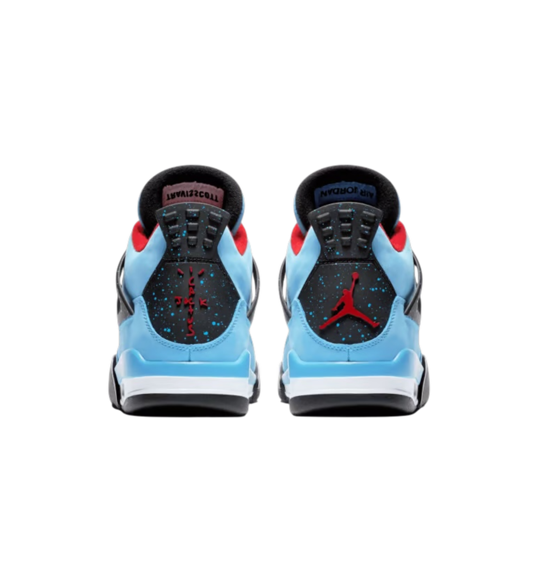 Air Jordan 4 Retro Travis Scott Cactus Jack heel view at Stashed UAE