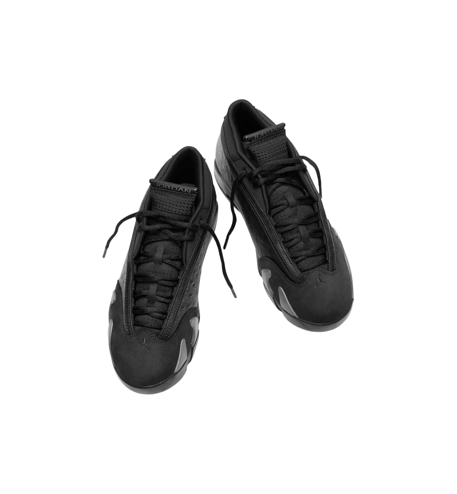 Air Jordan 14 Retro Low Black Pack top view at Stashed UAE