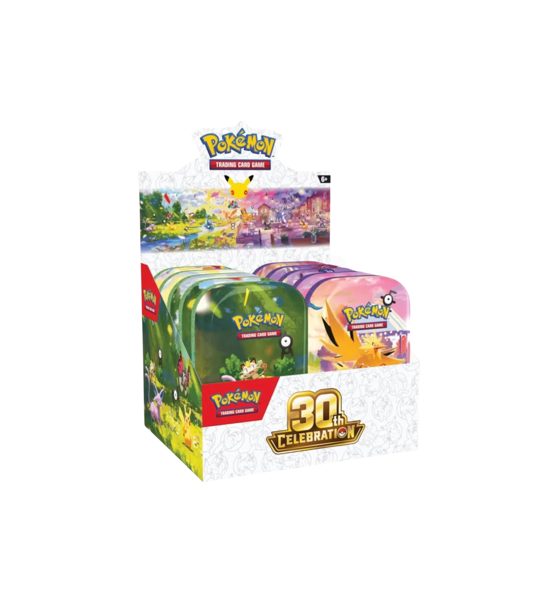 2026 Pokémon Mega Evolution 30th Celebration Mini Tin Display 10-Pack at Stashed UAE