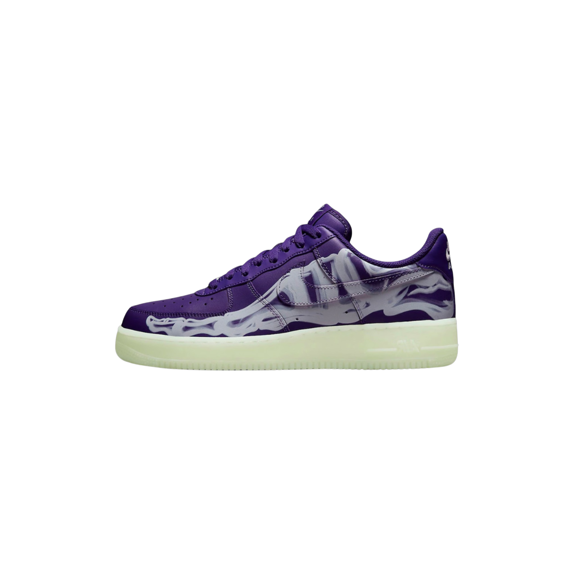 Nike Air Force 1 Low 07 QS Purple Skeleton Halloween 2021 at Stashed UAE