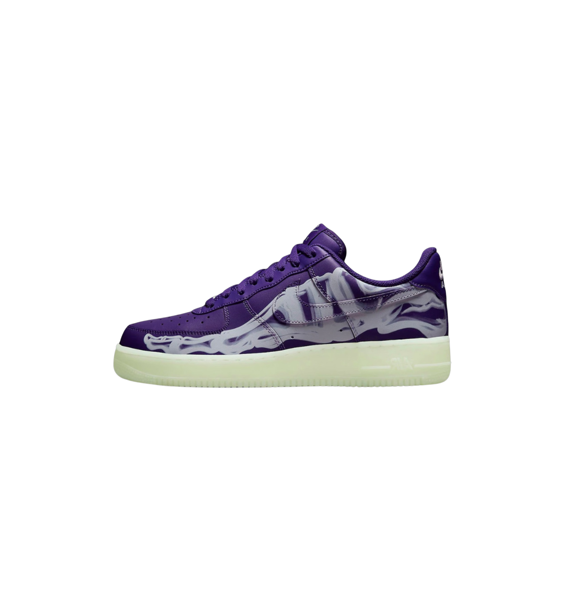 Nike Air Force 1 Low 07 QS Purple Skeleton Halloween 2021 at Stashed UAE