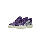 Nike Air Force 1 Low 07 QS Purple Skeleton Halloween 2021 pair at Stashed UAE