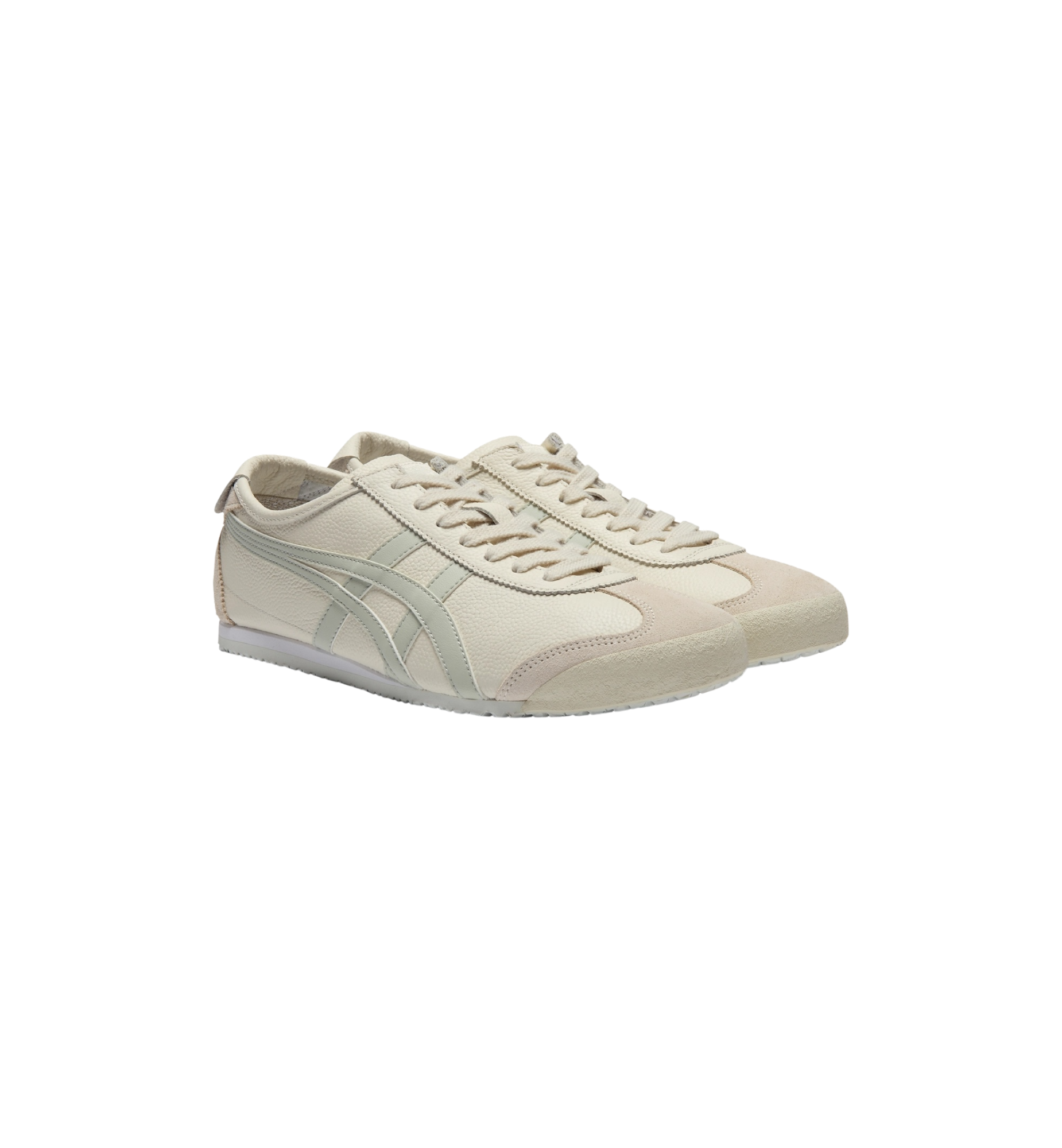 Onitsuka Tiger Mexico 66 Cream Light Sage pair at Stashed UAE