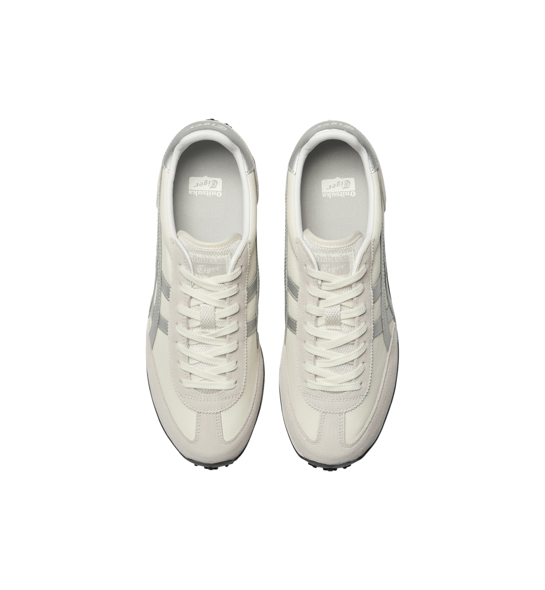 Onitsuka Tiger EDR 78 Cream Pure Silver top view at Stashed UAE