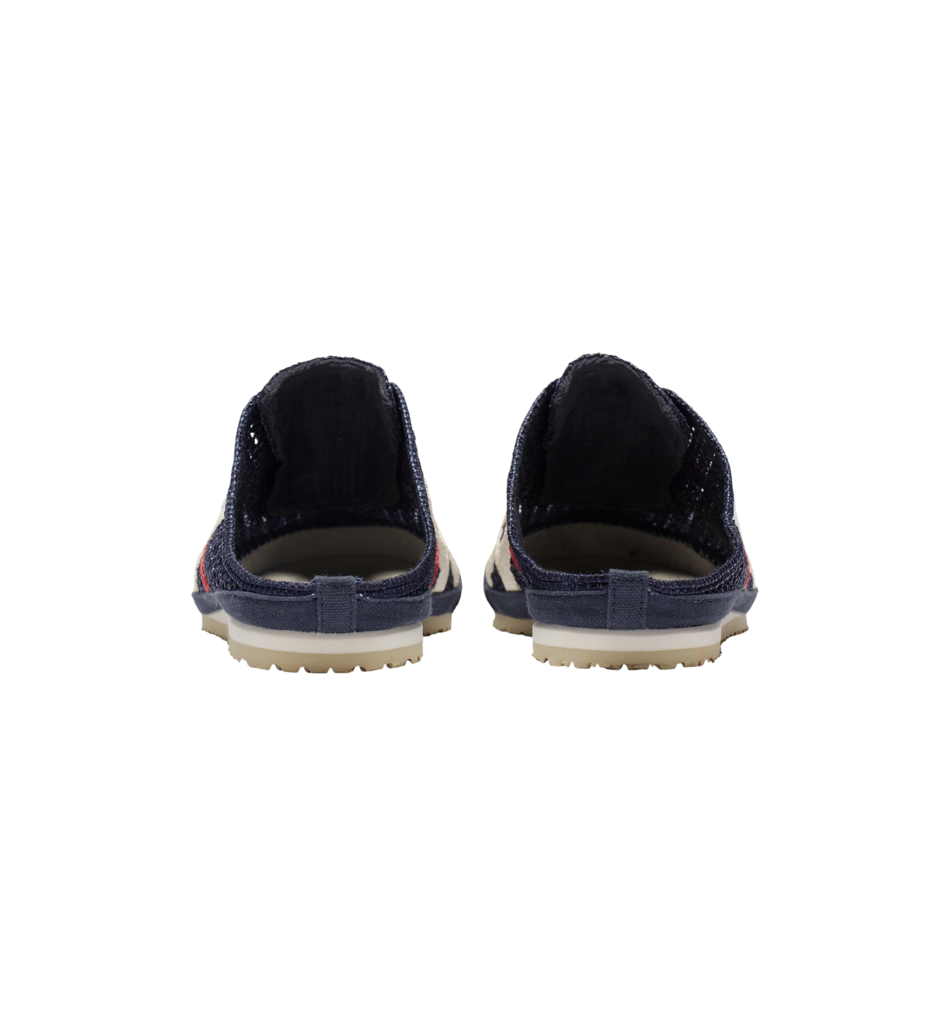 Onitsuka Tiger Mexico 66 Sabot "ron Navy Cream heel view at Stashed UAE