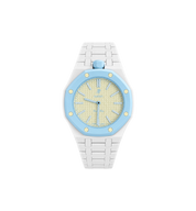 Swatch x Audemars Piguet Bioceramic Royal Pop Watch & Bracelet Bundle Blaue Acht/White at Stashed UAE
