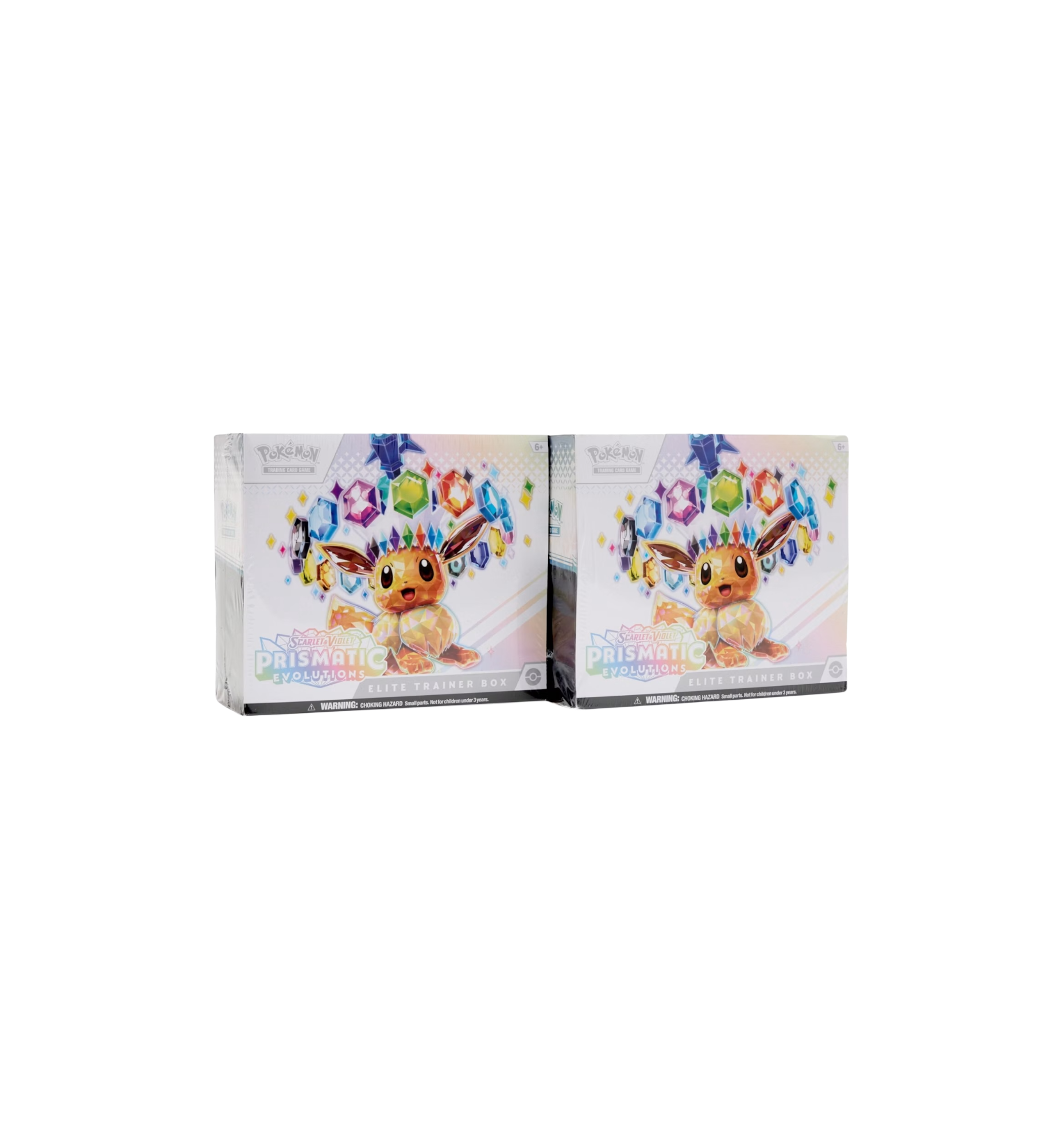 Pokémon Scarlet & Violet Prismatic Evolutions Elite Trainer Box 2 Boxes at Stashed UAE