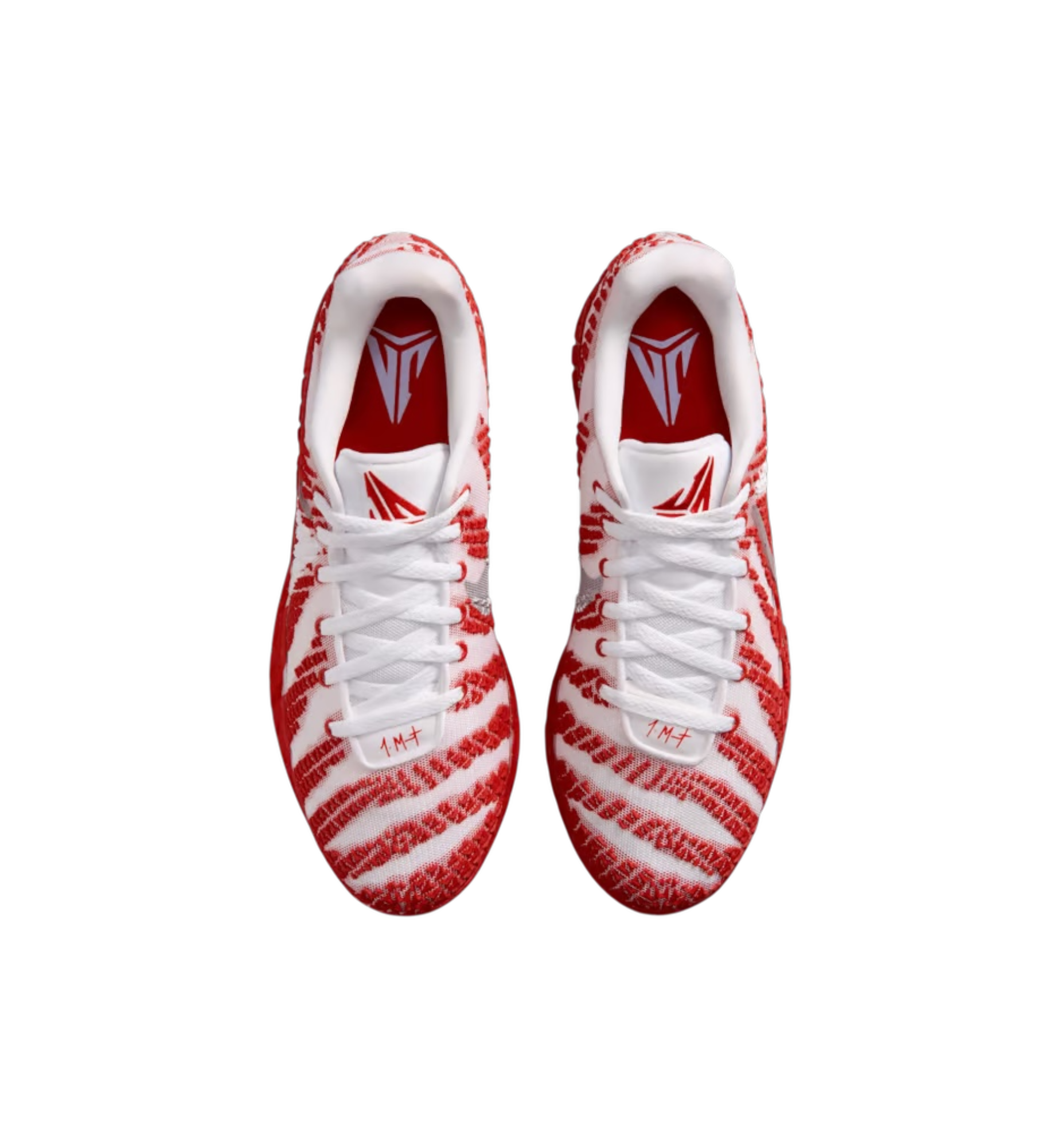 Nike Ja 3 TB White University Red top view at Stashed UAE