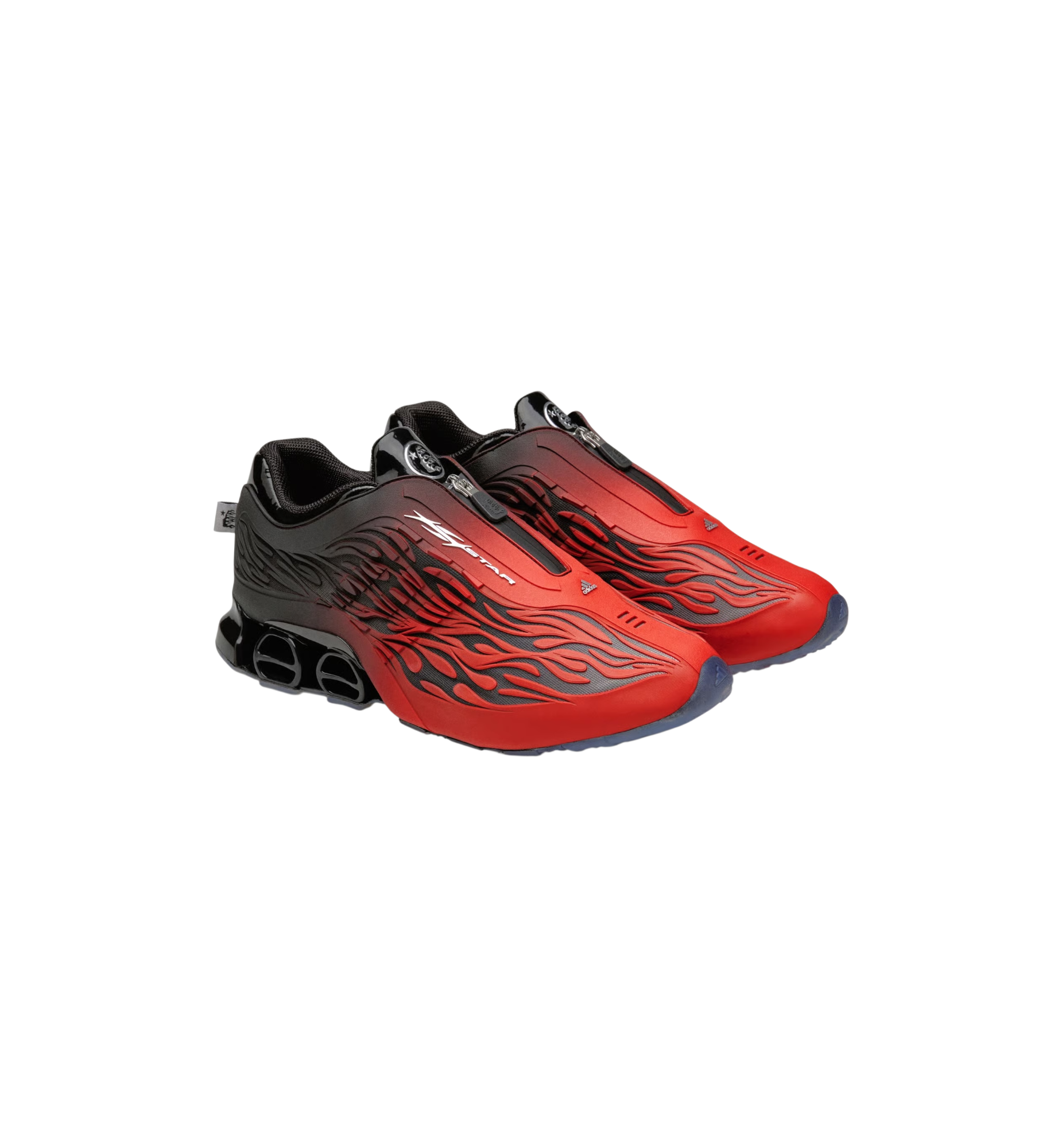 Adidas Megaride S2 Hellstar Black Bright Red pair at Stashed UAE