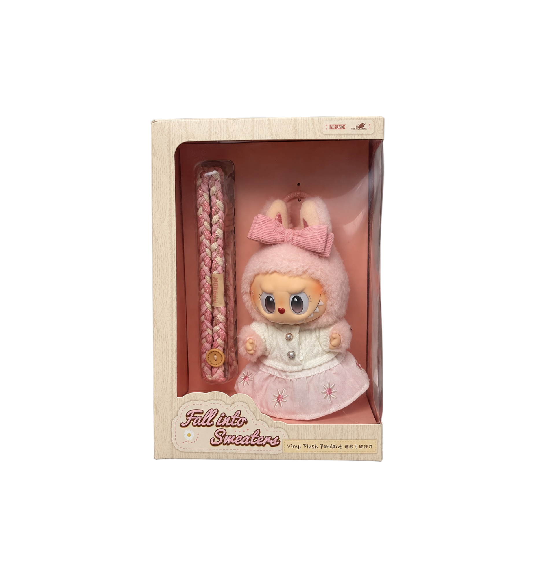 Pop Mart Labubu The Monsters Mokoko Fall into Sweaters Series Vinyl Plush Pendant at Stashed UAE
